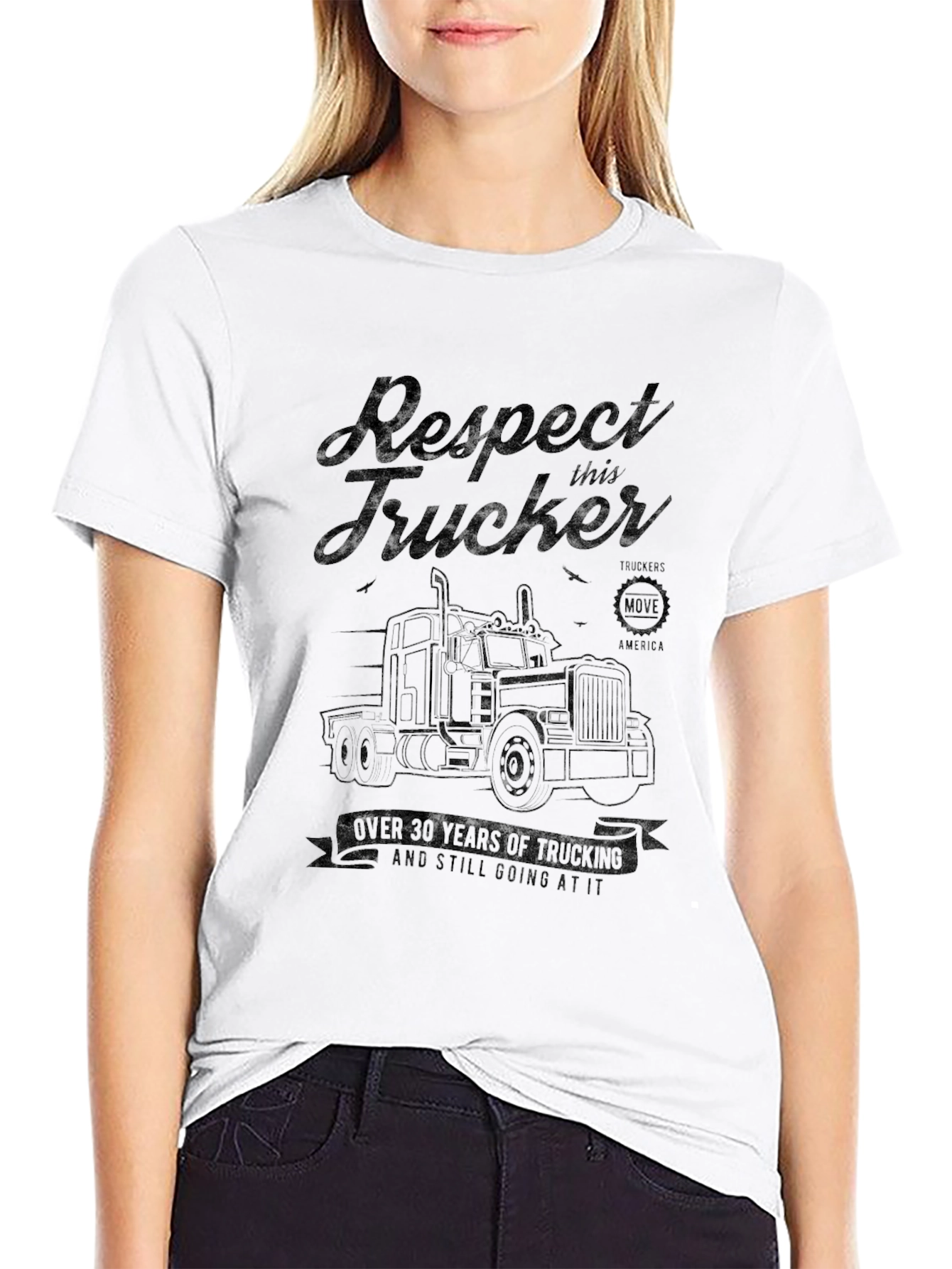 Respect Trucker Black T-Shirt