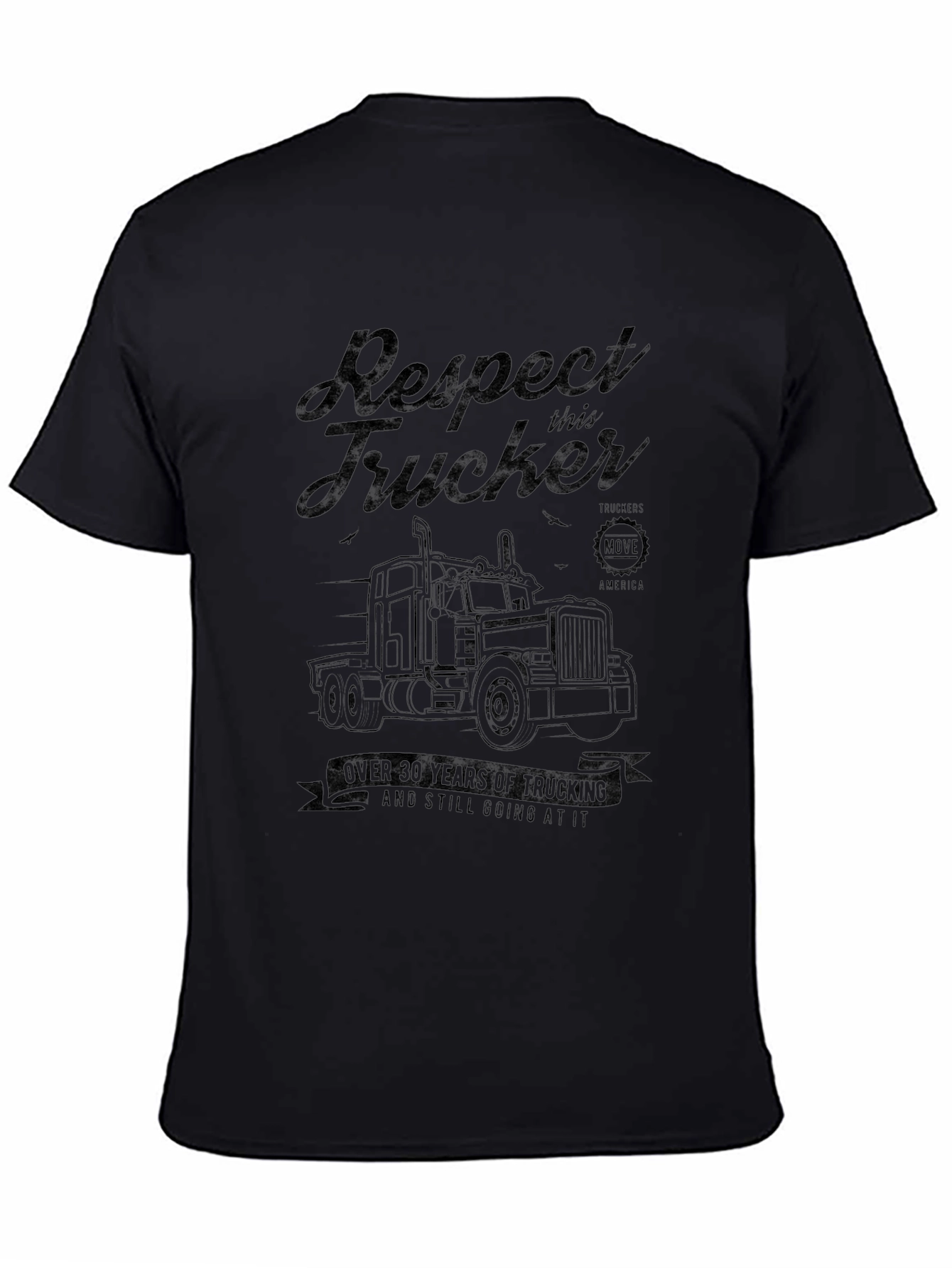Respect Trucker Black T-Shirt