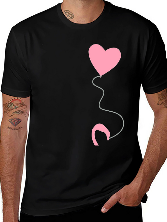 Heart Balloon Graphic Tee - Stylish Casual Wear