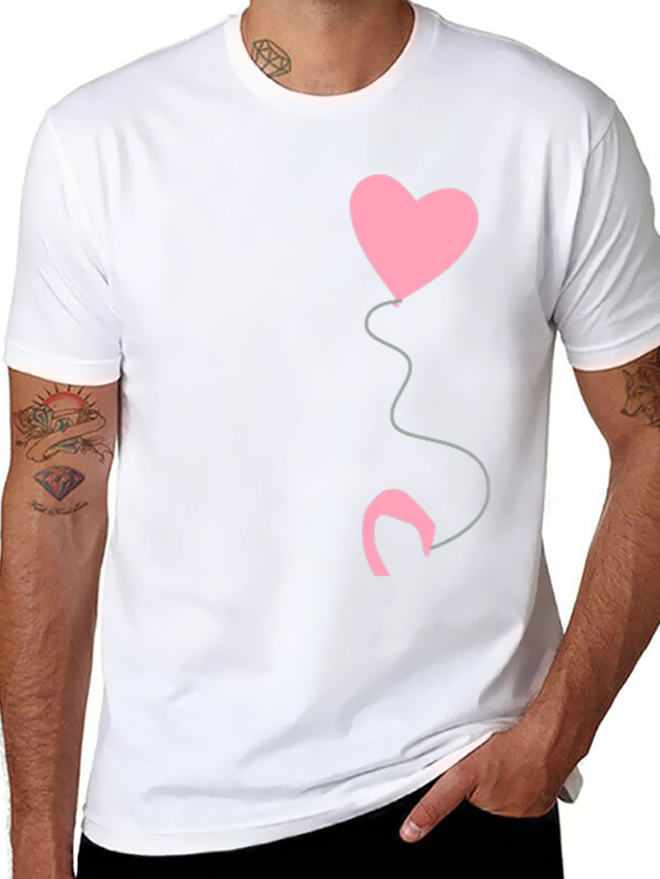 Heart Balloon Graphic Tee - Stylish Casual Wear