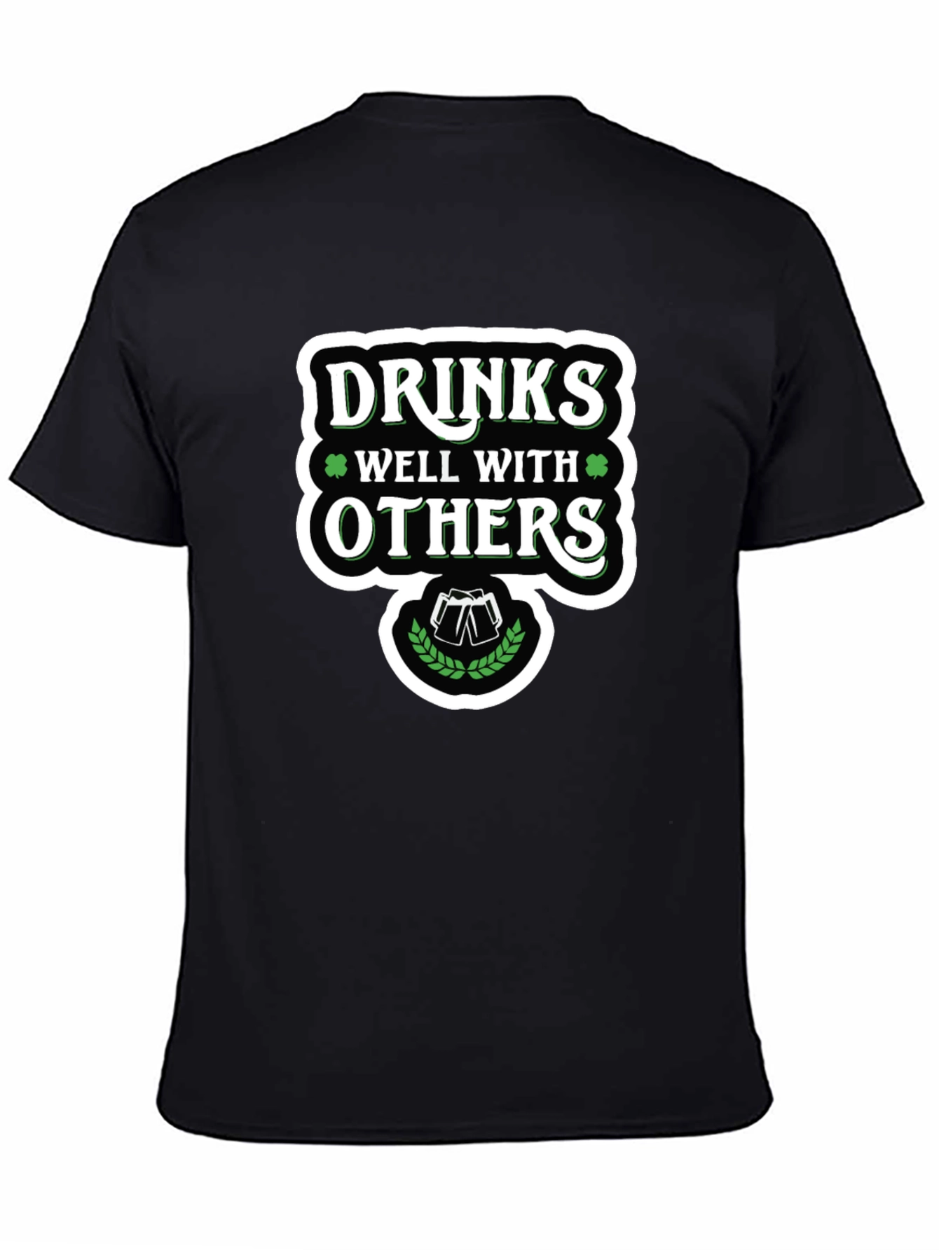 Drinks Well With Others Black Graphic Tee