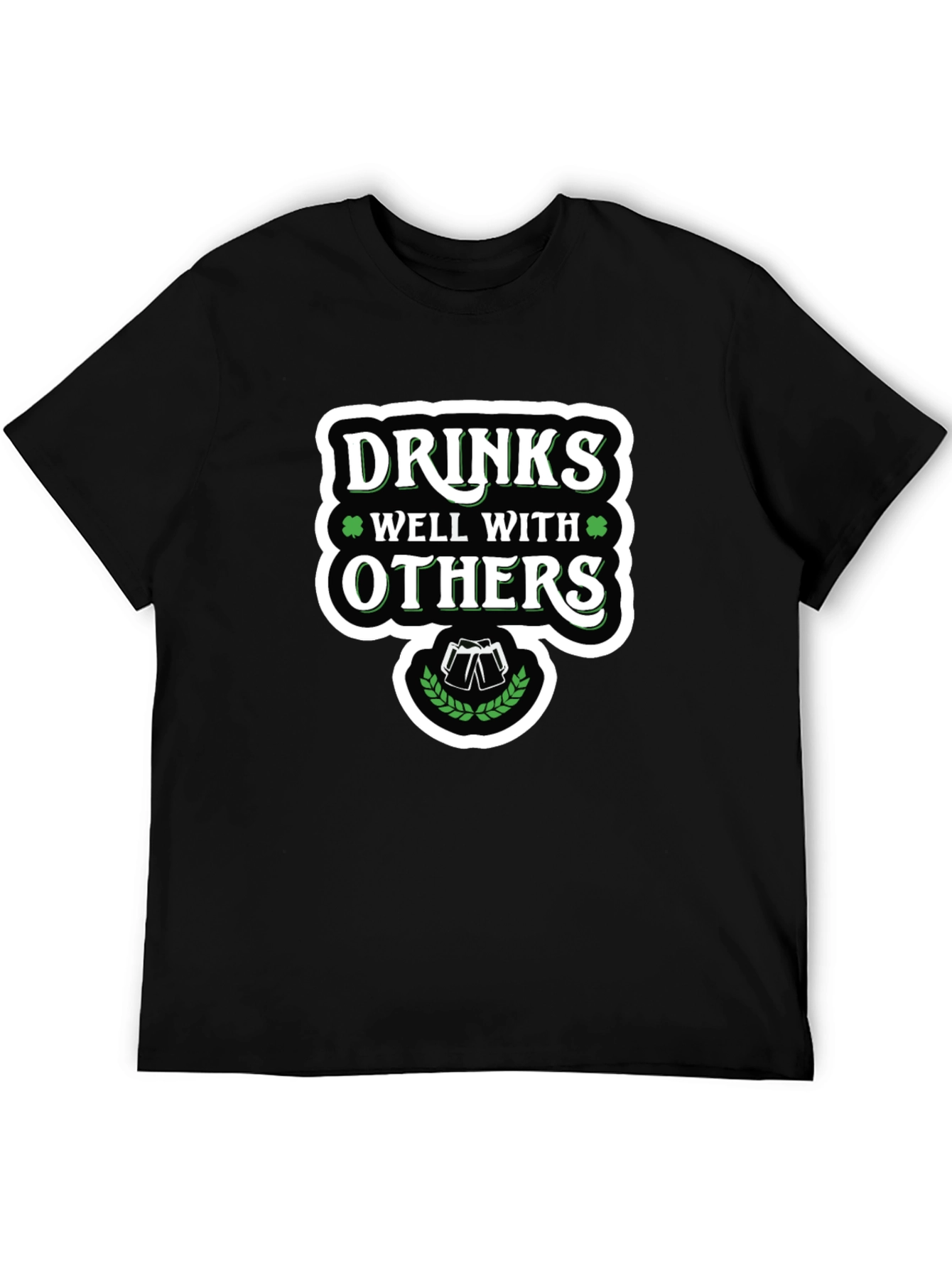 Drinks Well With Others Black Graphic Tee