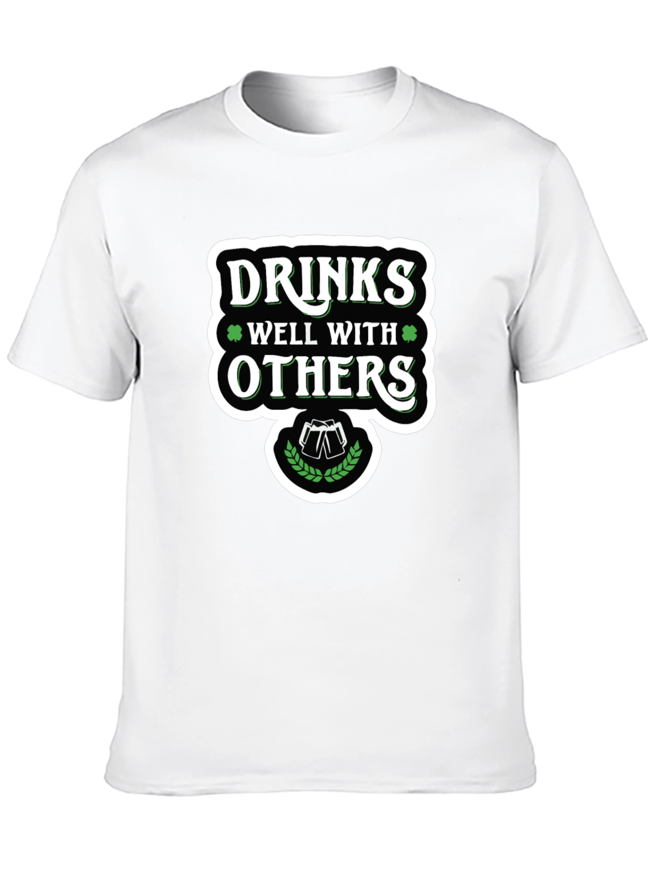 Drinks Well With Others Black Graphic Tee