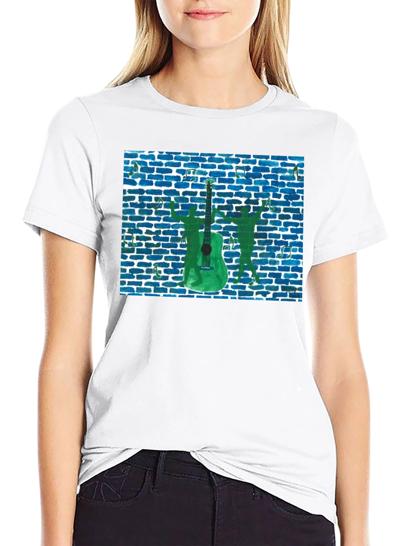 Musical Guitar Graphic T-Shirt