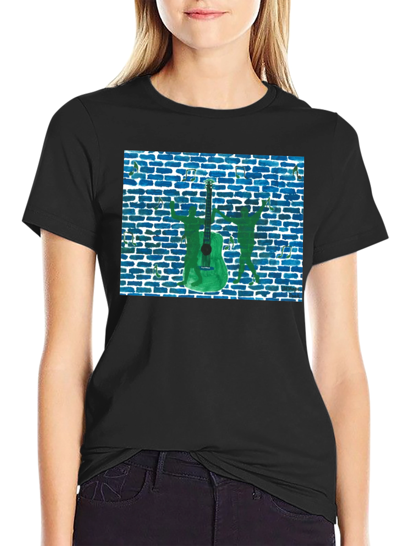 Musical Guitar Graphic T-Shirt