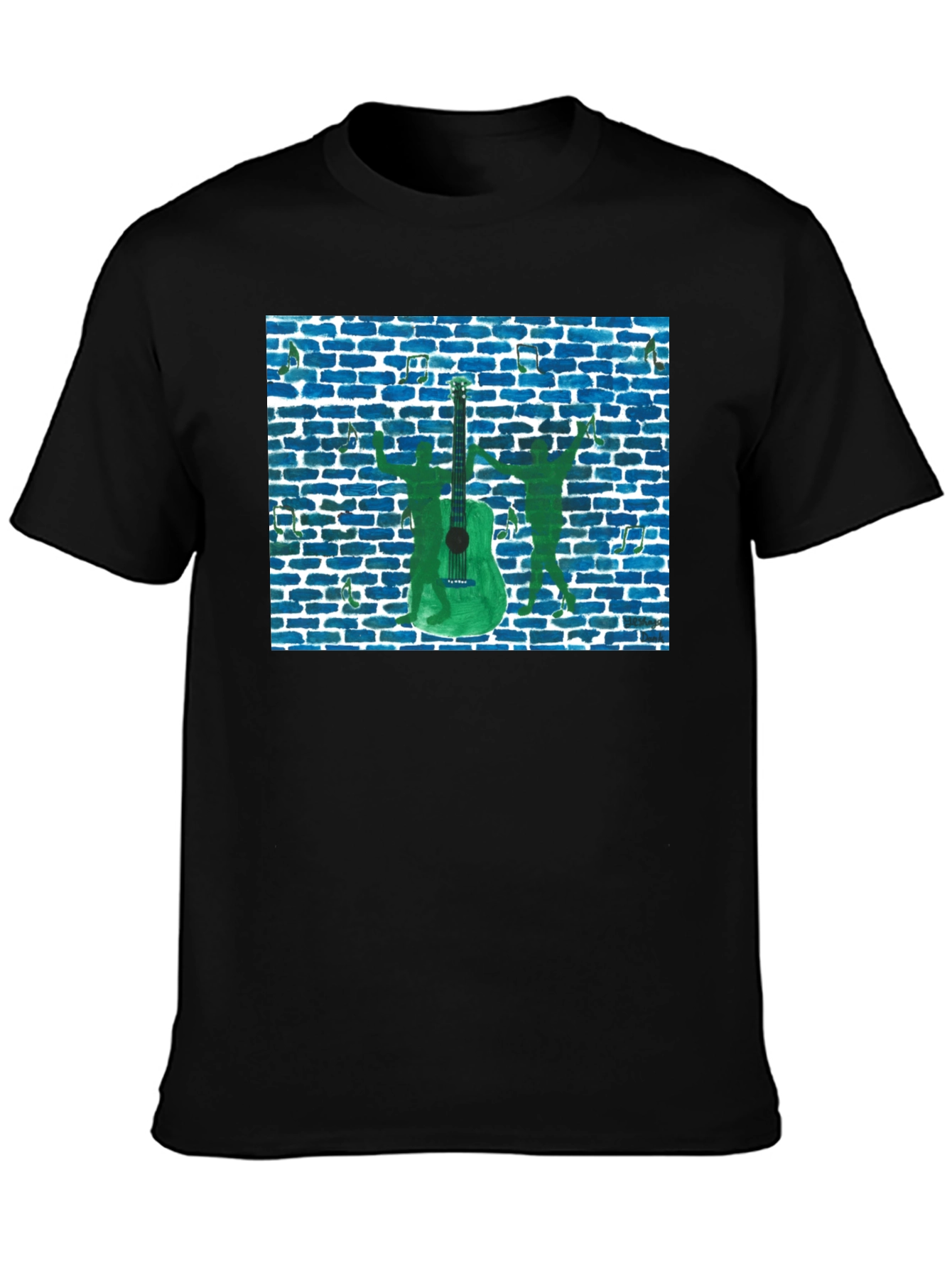 Musical Guitar Graphic T-Shirt