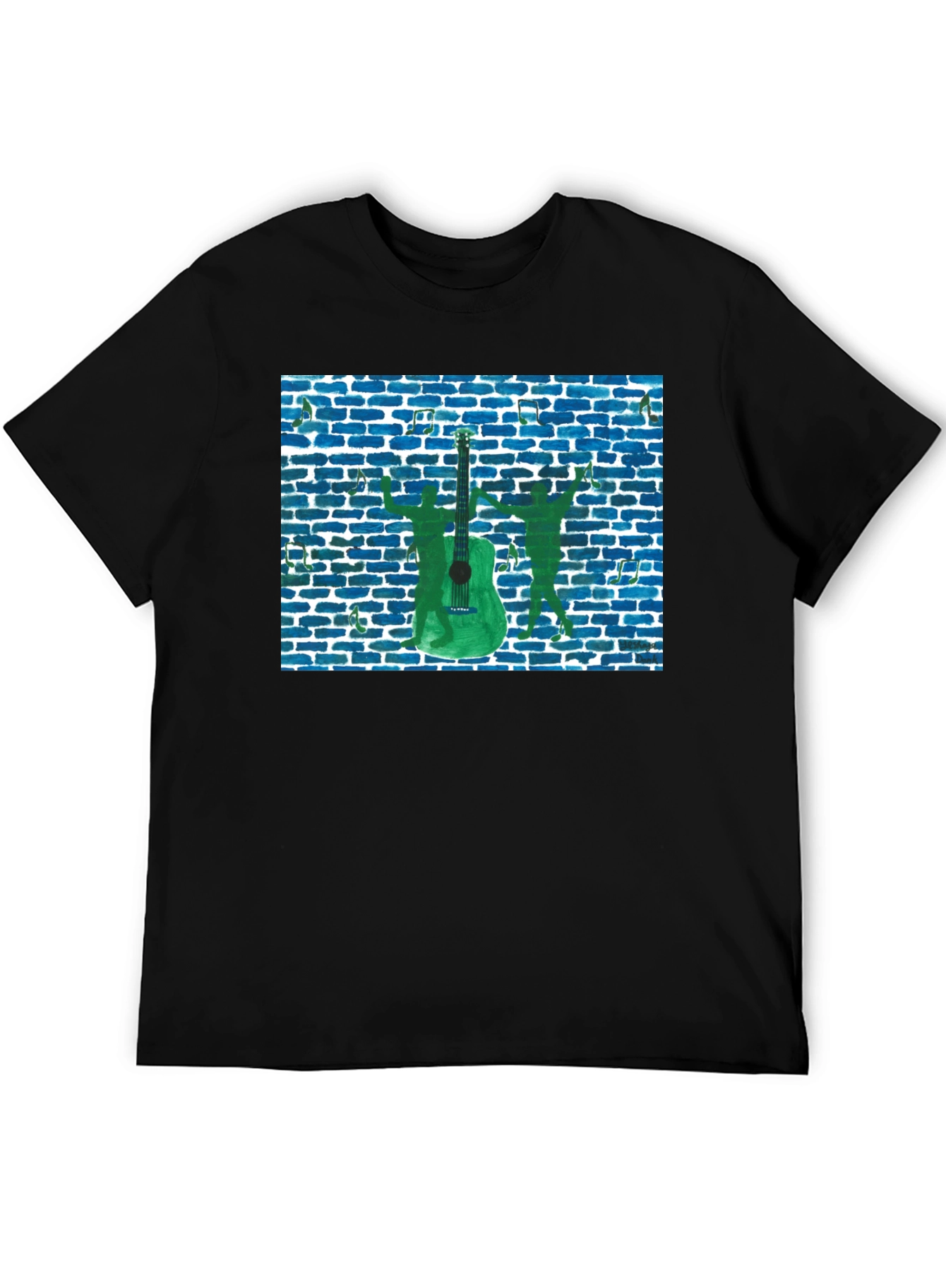 Musical Guitar Graphic T-Shirt