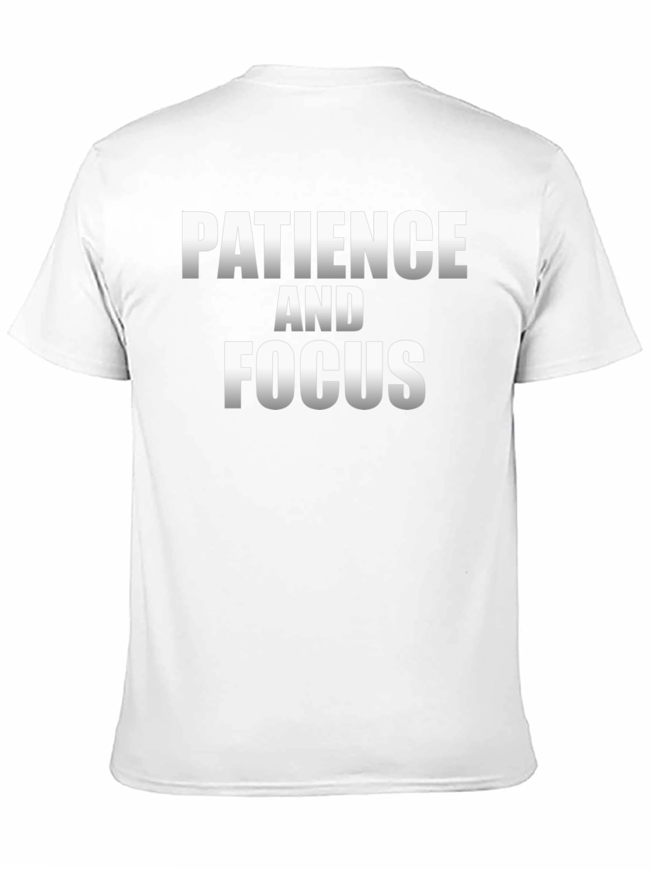 Patience and Focus Graphic T-Shirt - Motivational Black Tee