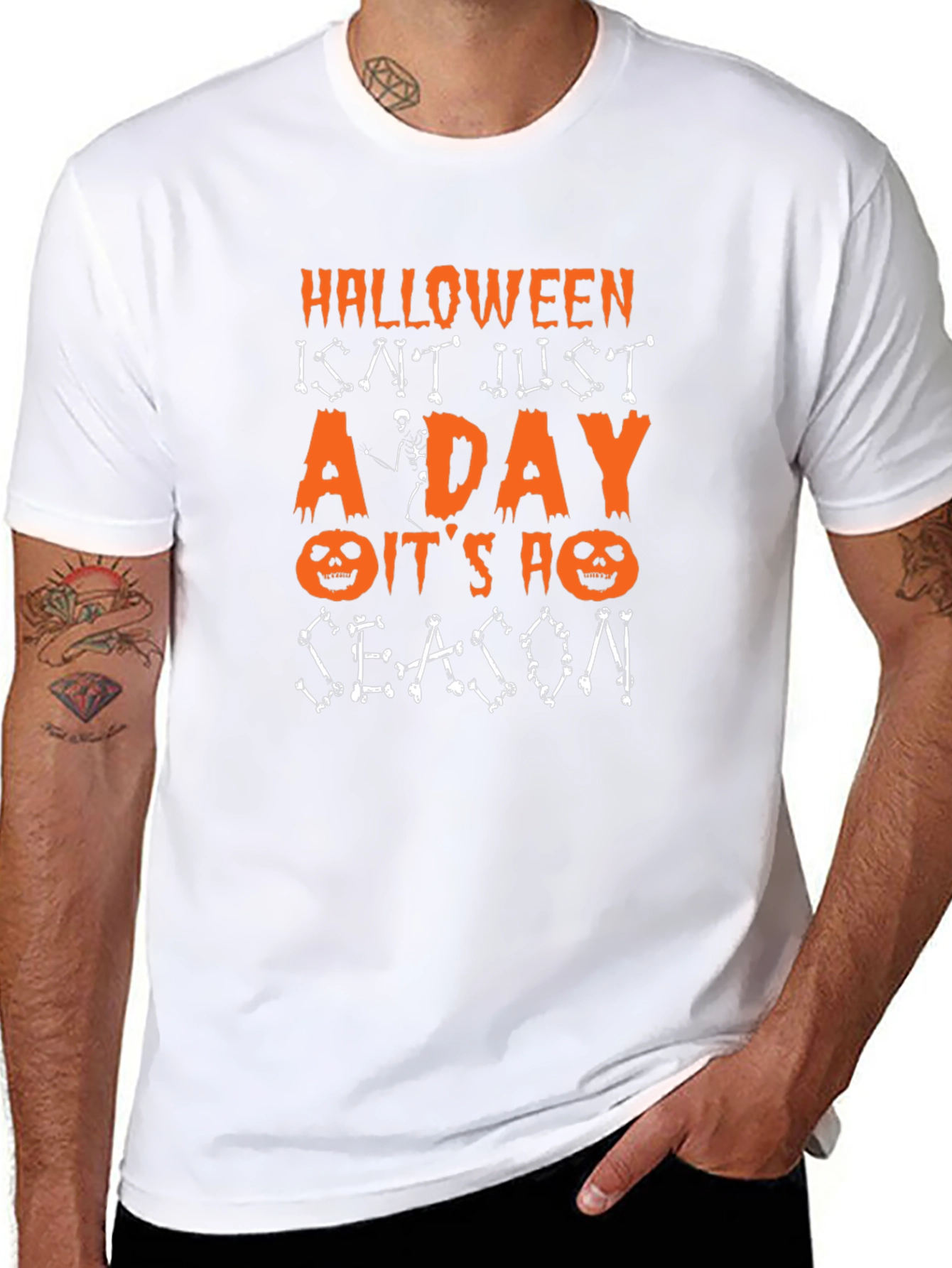 Halloween Season Graphic Tee - Spooky Fun!