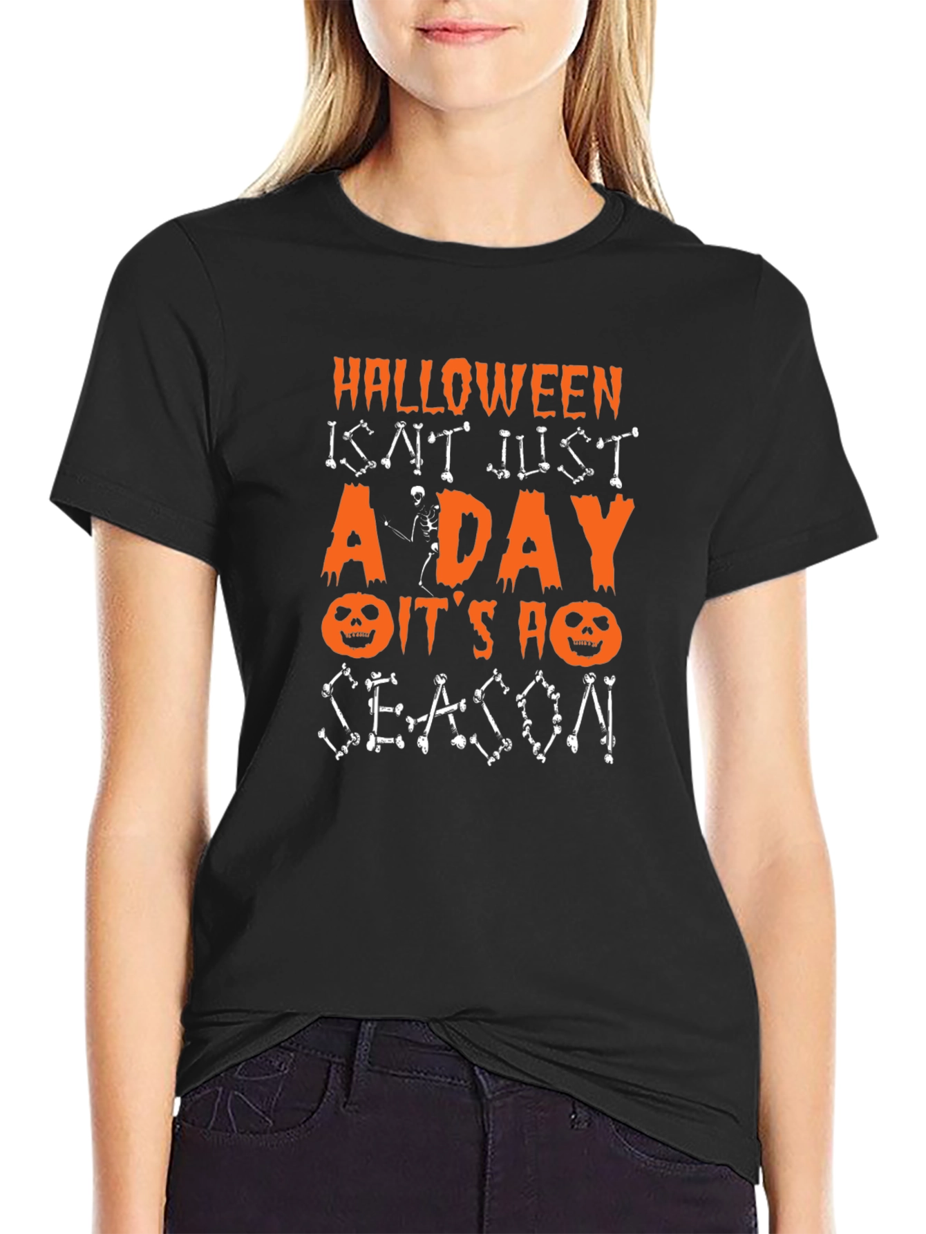 Halloween Season Graphic Tee - Spooky Fun!