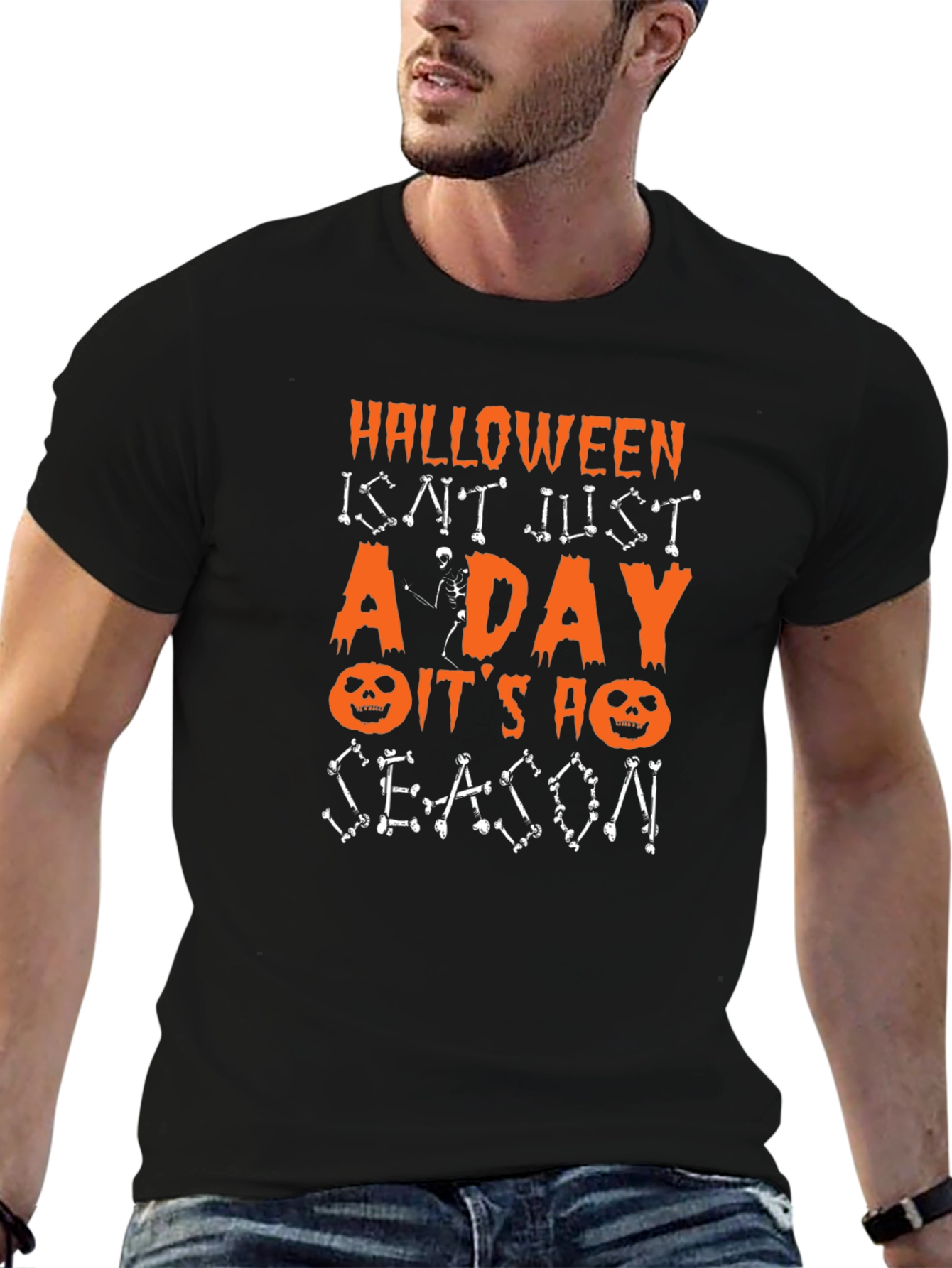 Halloween Season Graphic Tee - Spooky Fun!