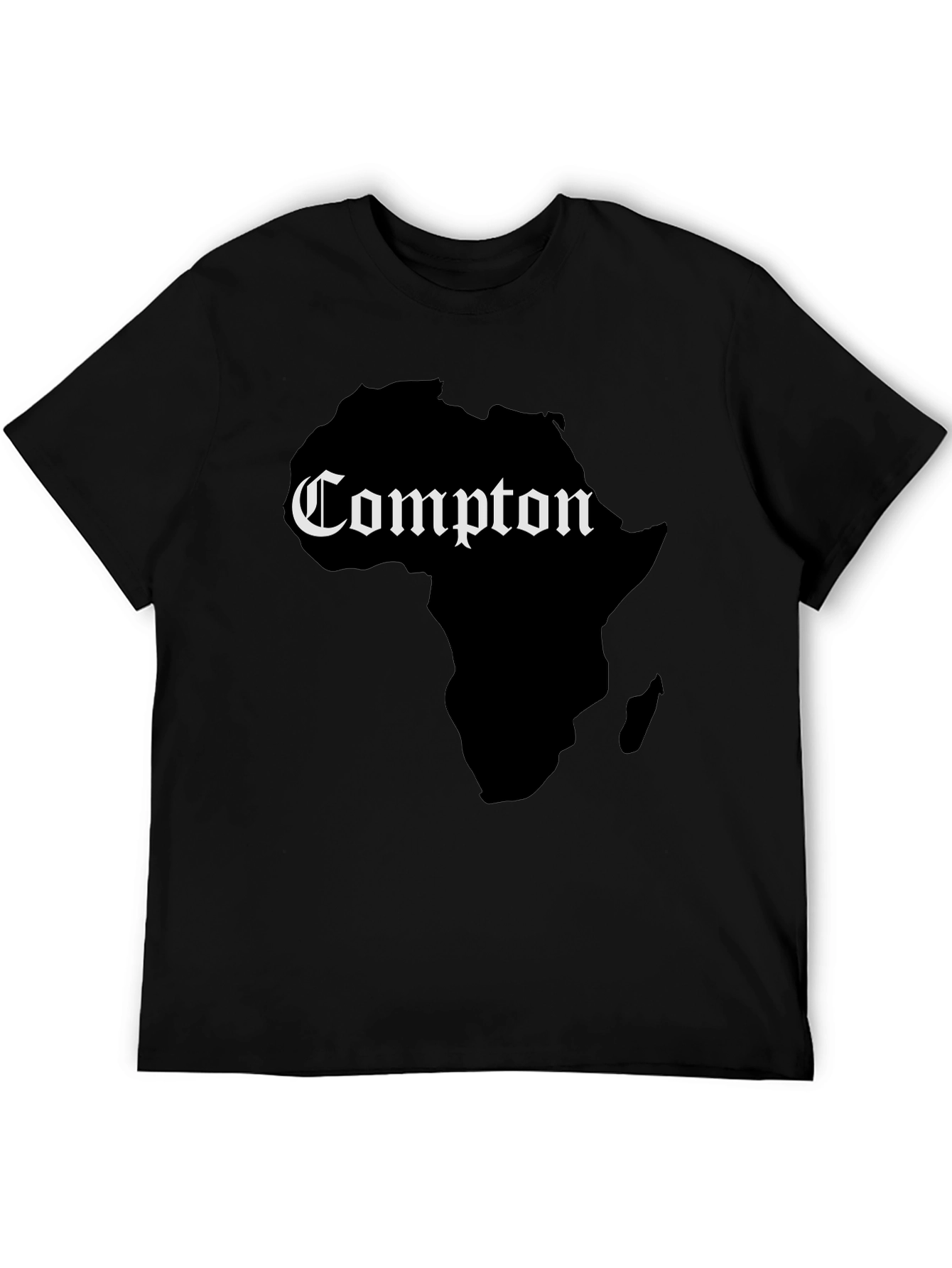 Compton Africa Map Graphic Tee - Black