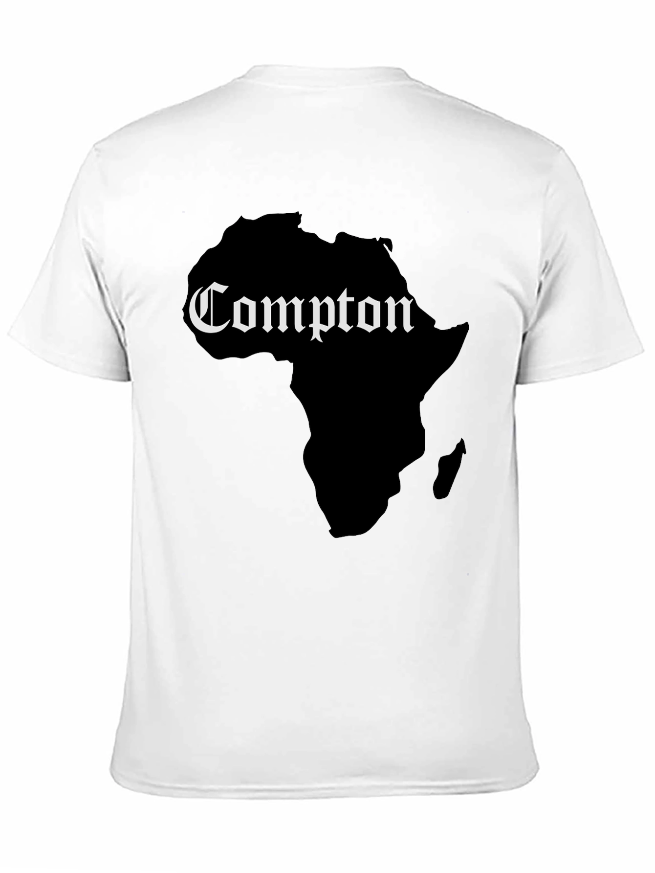 Compton Africa Map Graphic Tee - Black