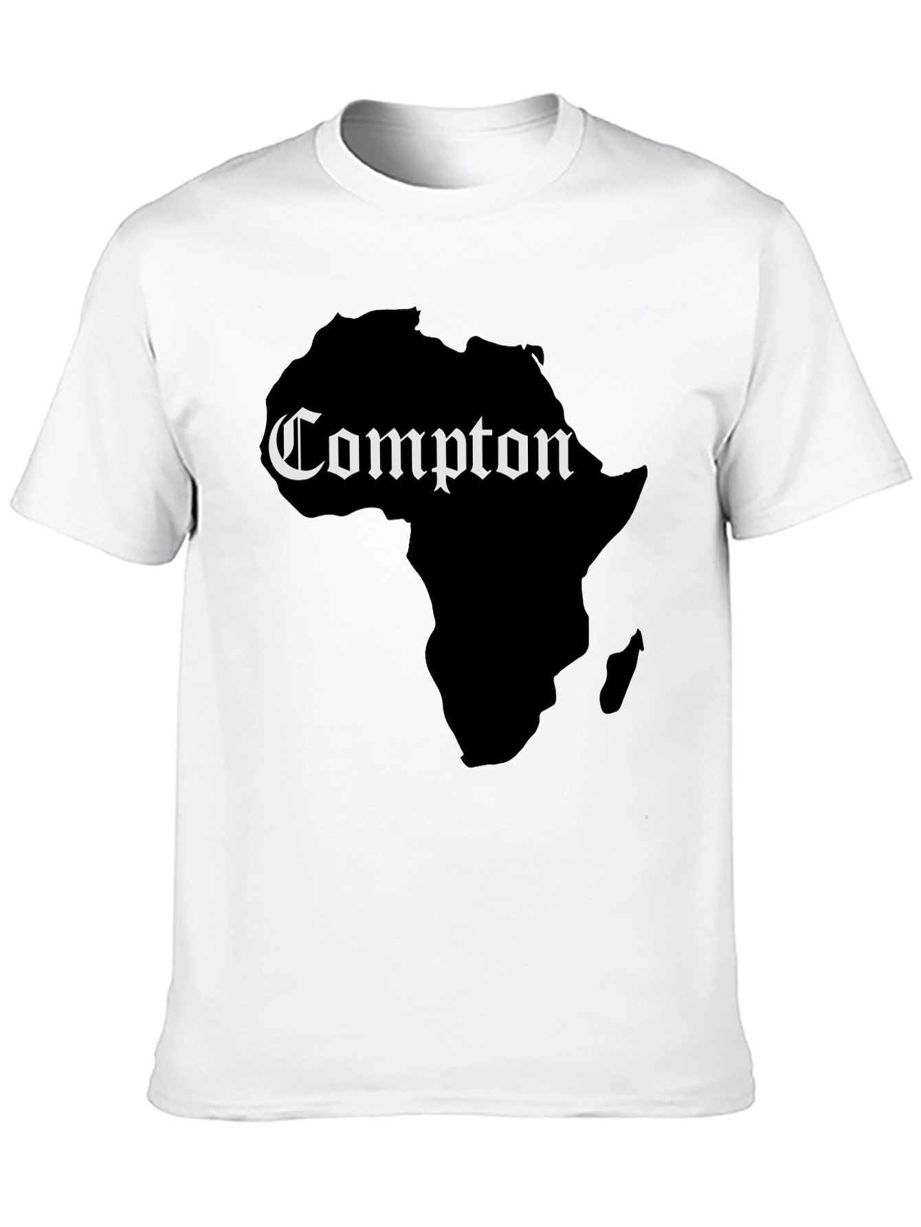 Compton Africa Map Graphic Tee - Black
