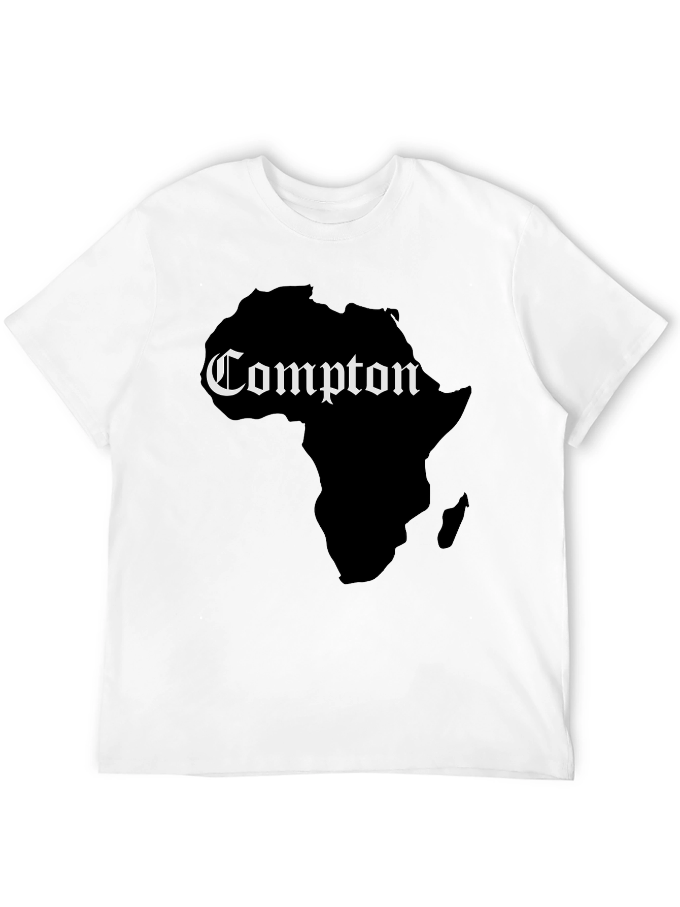 Compton Africa Map Graphic Tee - Black
