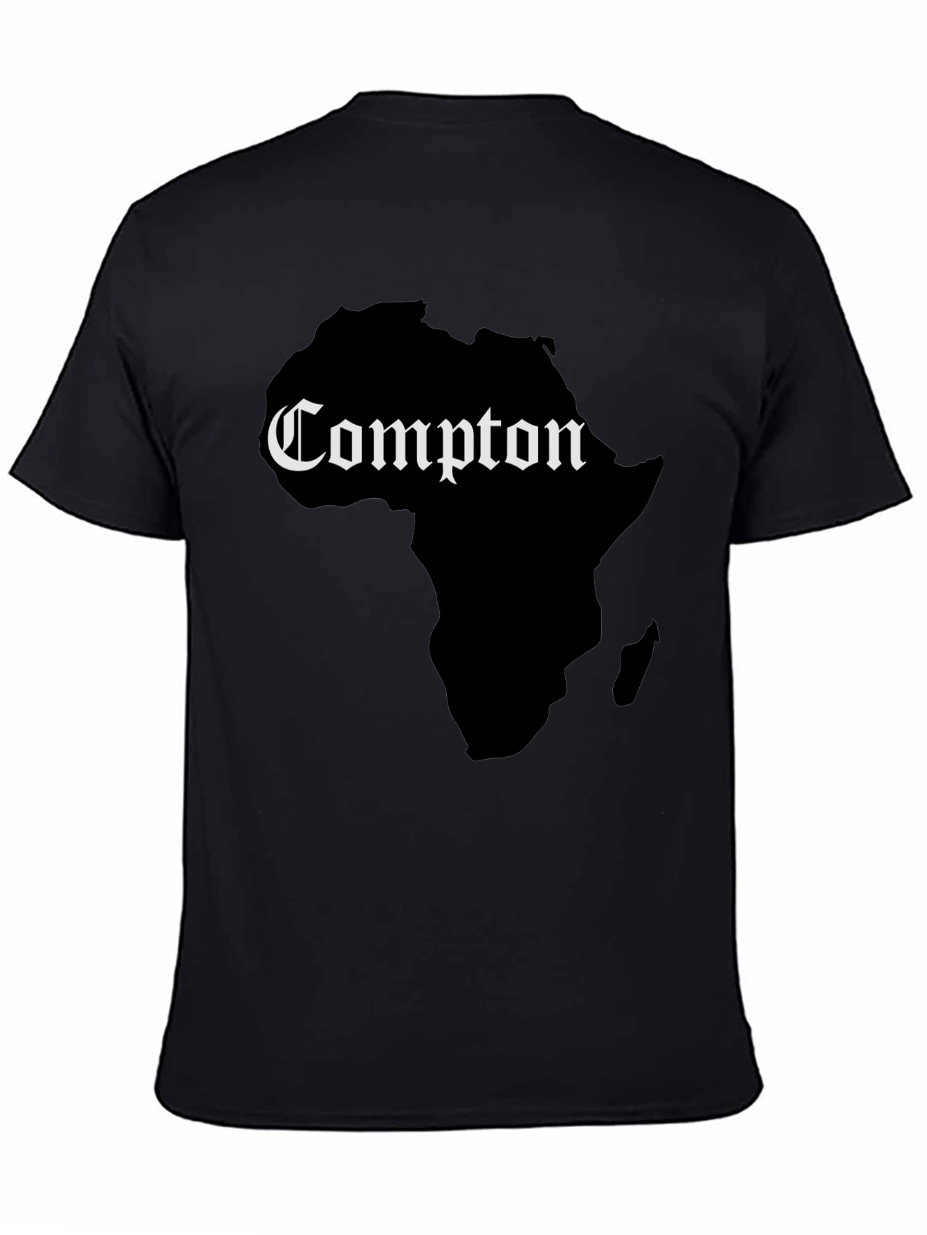 Compton Africa Map Graphic Tee - Black
