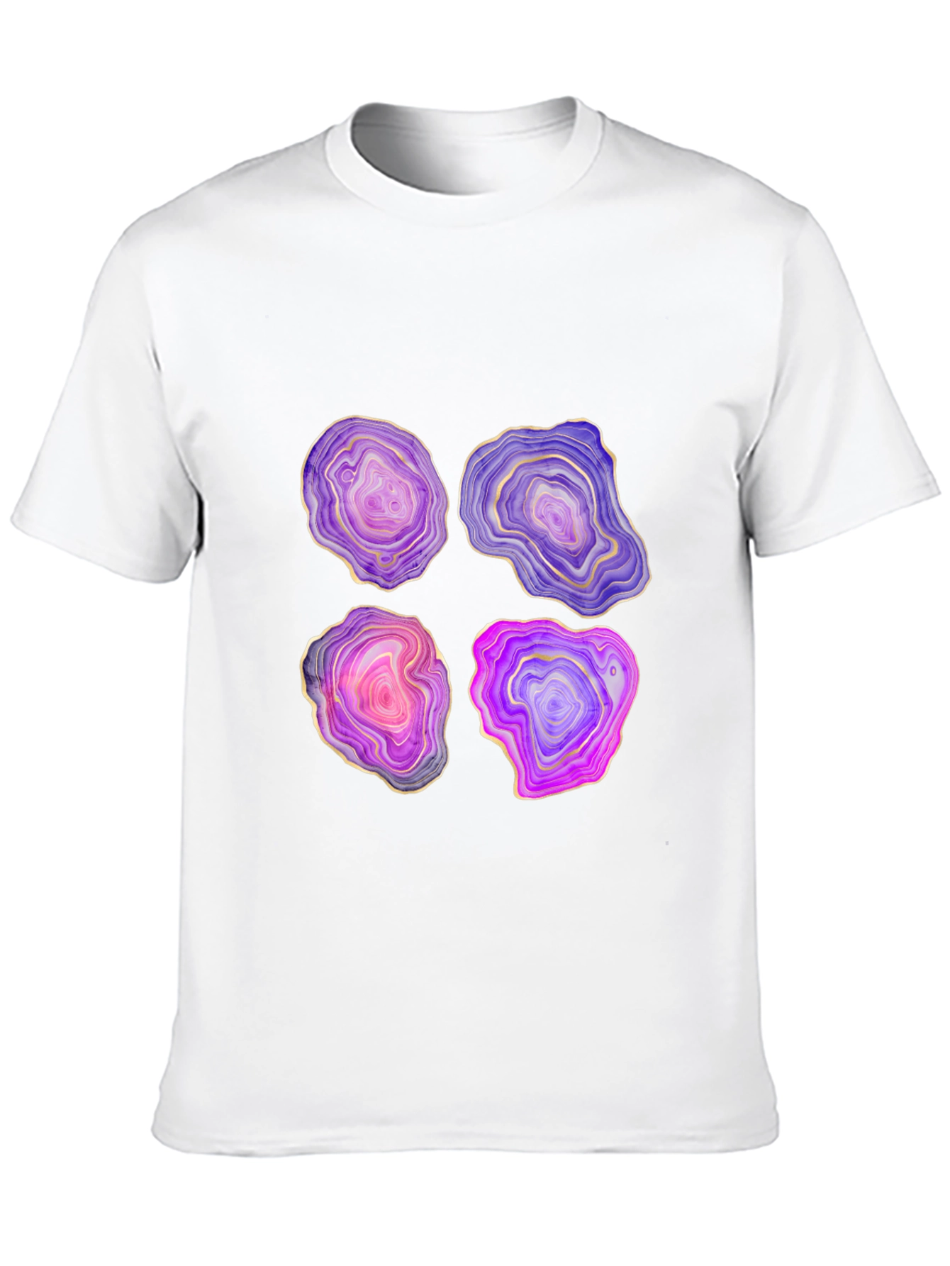 Geode Slice Graphic Tee - Unique Stone Design