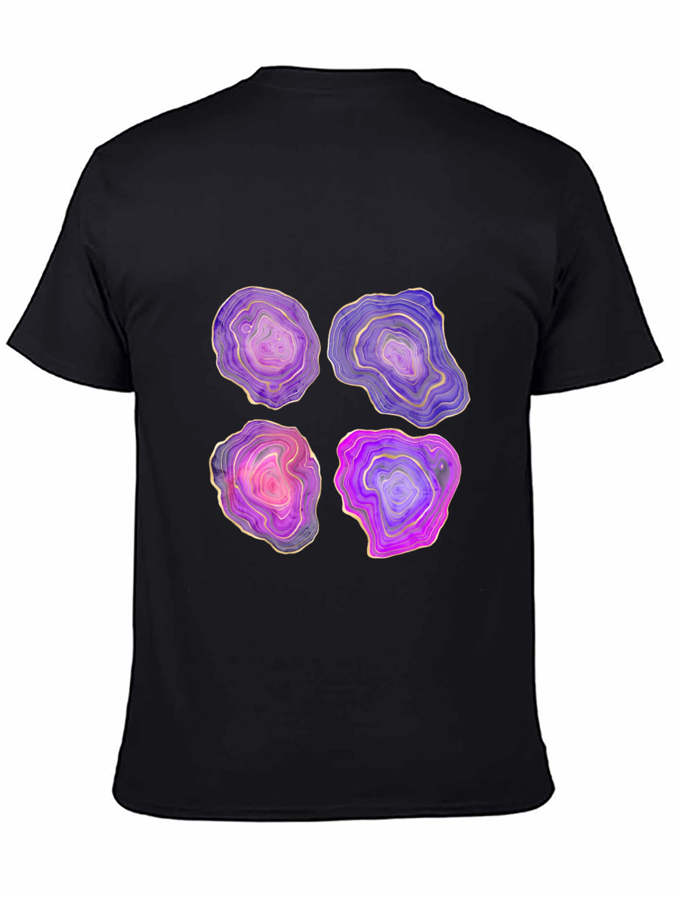 Geode Slice Graphic Tee - Unique Stone Design