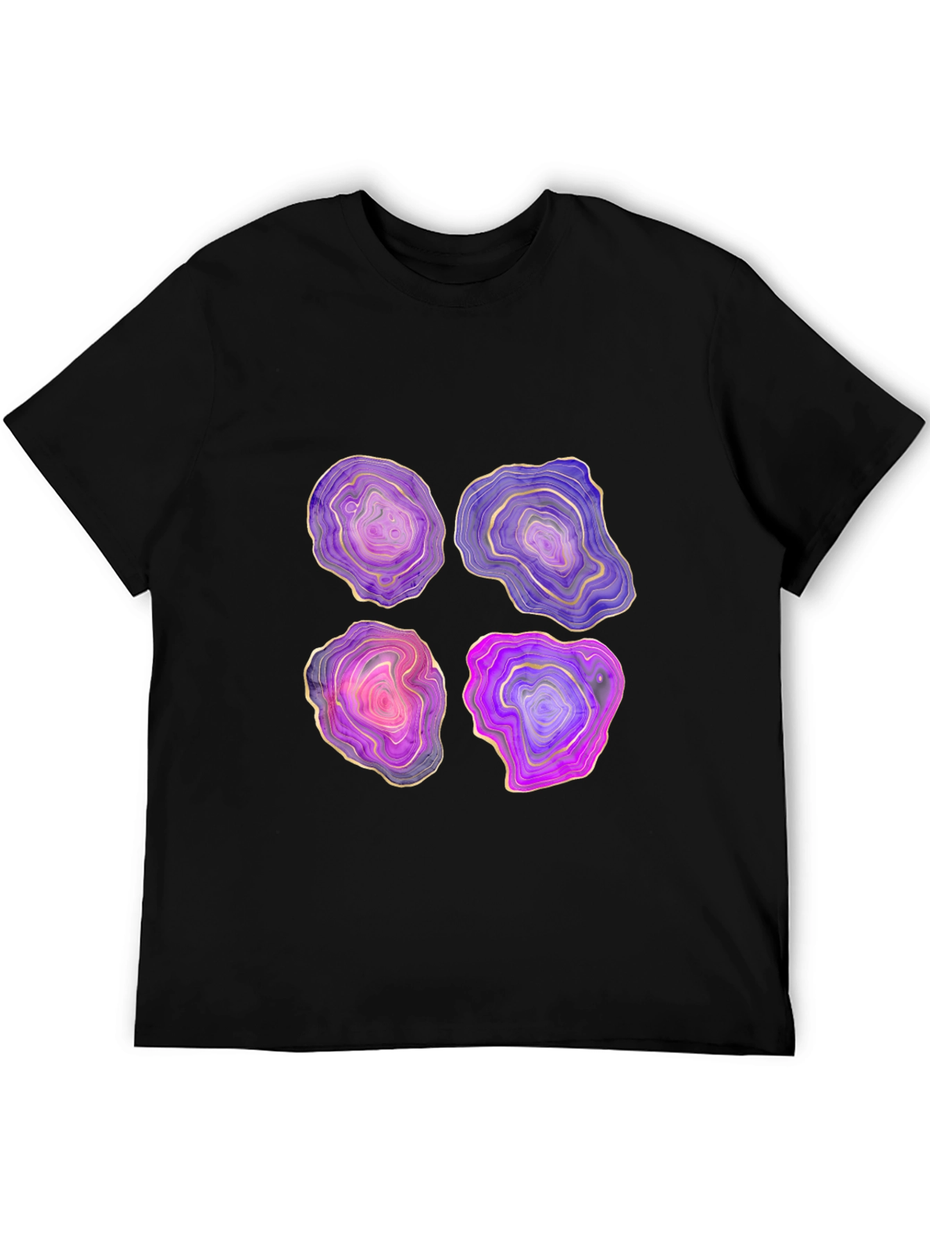 Geode Slice Graphic Tee - Unique Stone Design