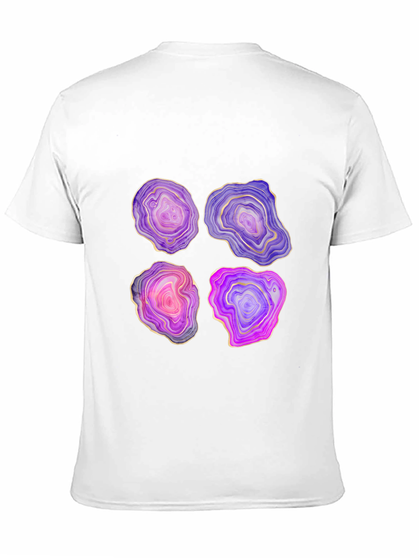 Geode Slice Graphic Tee - Unique Stone Design