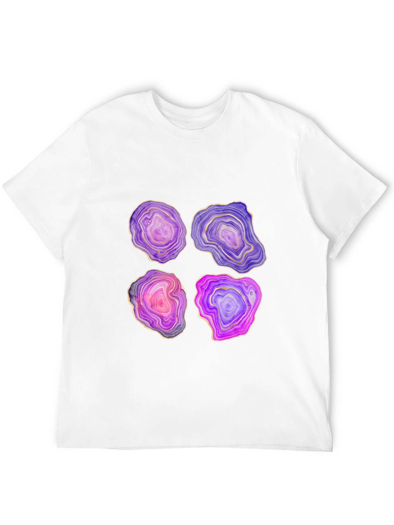 Geode Slice Graphic Tee - Unique Stone Design