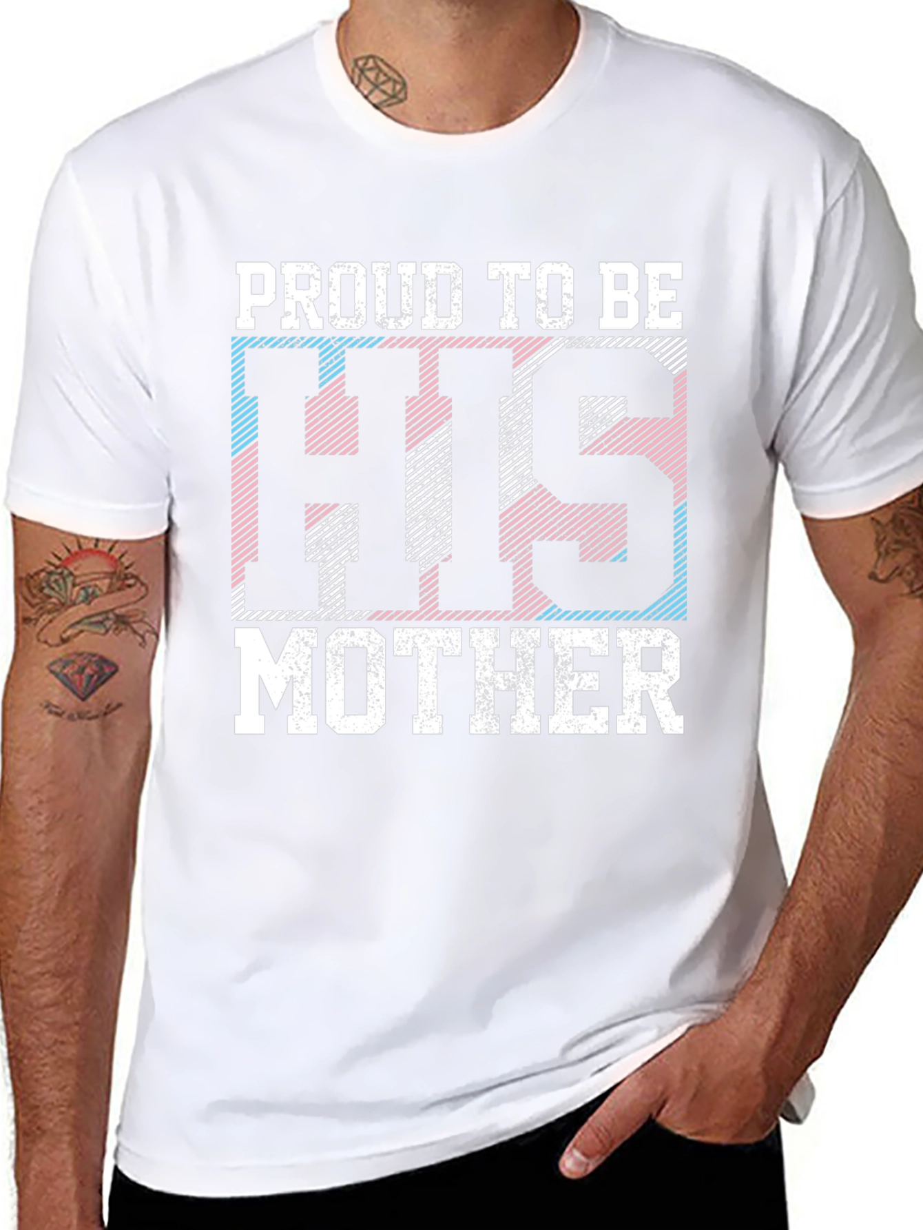 Proud to Be His Mother Transgender T-Shirt