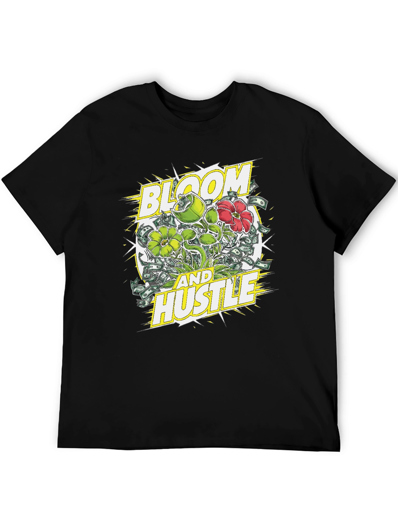 Bloom and Hustle Graphic Tee