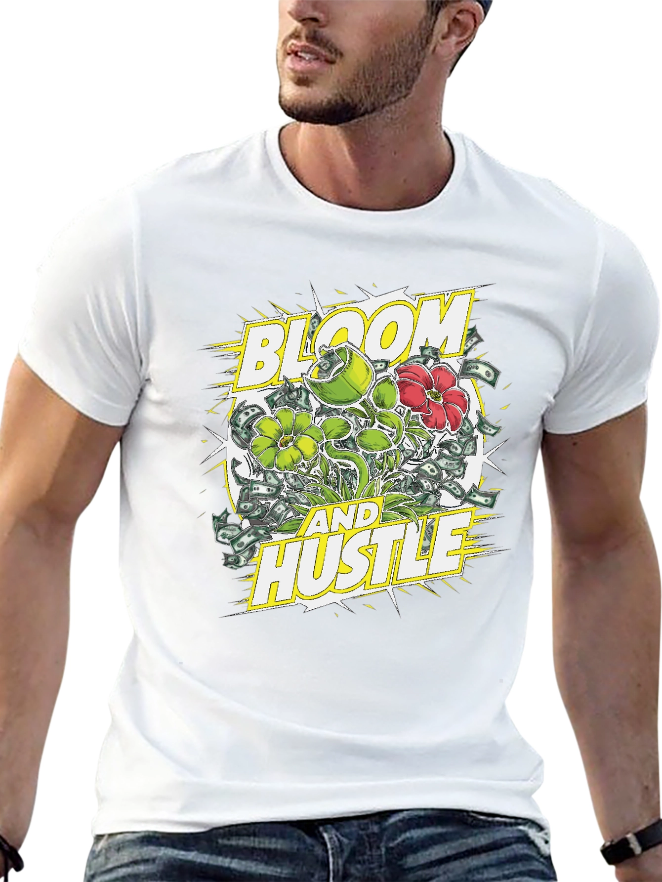 Bloom and Hustle Graphic Tee
