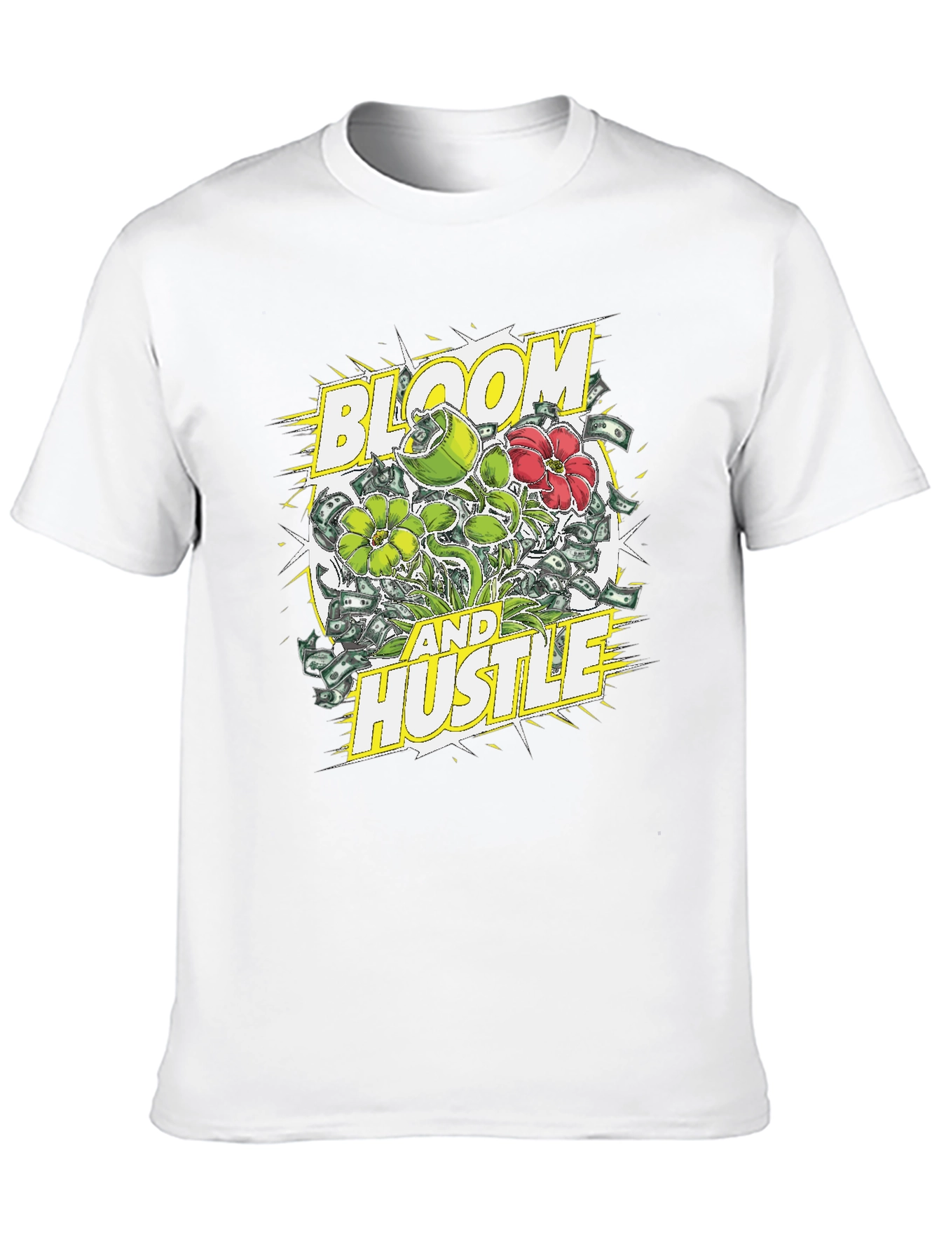 Bloom and Hustle Graphic Tee