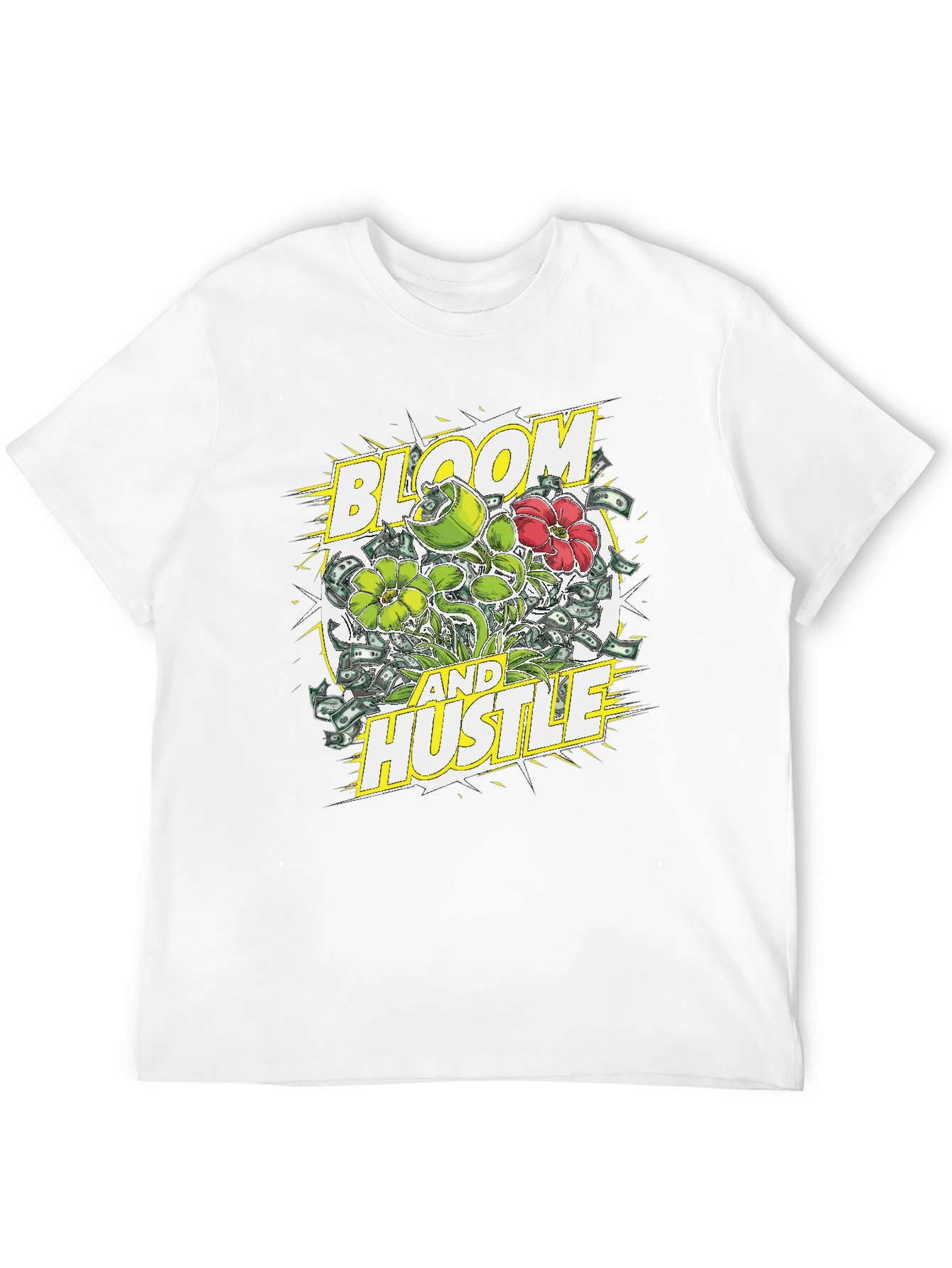 Bloom and Hustle Graphic Tee