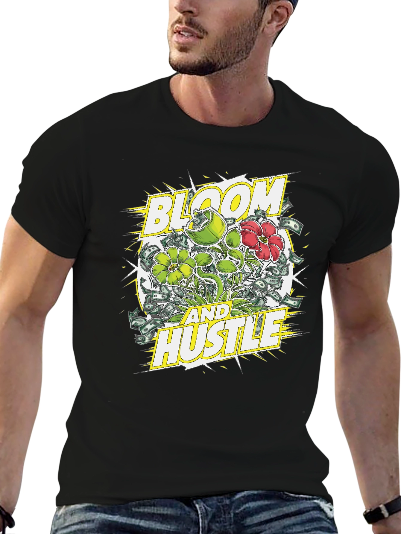 Bloom and Hustle Graphic Tee