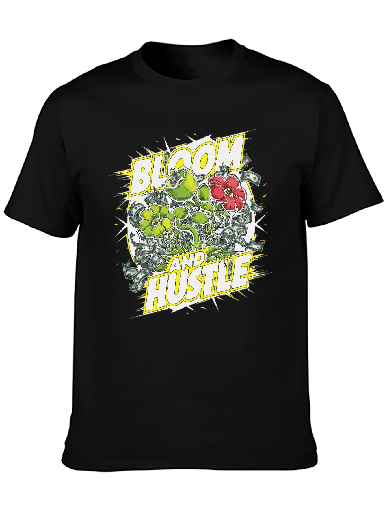 Bloom and Hustle Graphic Tee