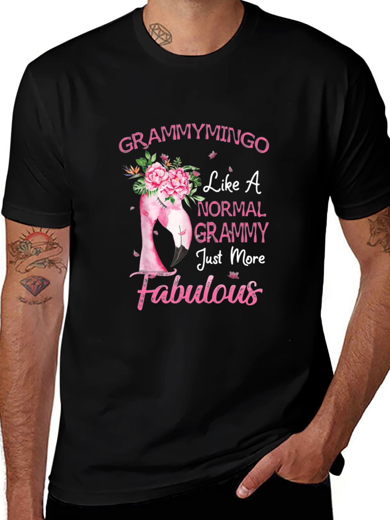 Grammymingo Flamingo T-Shirt - Fabulous Grammy Gift