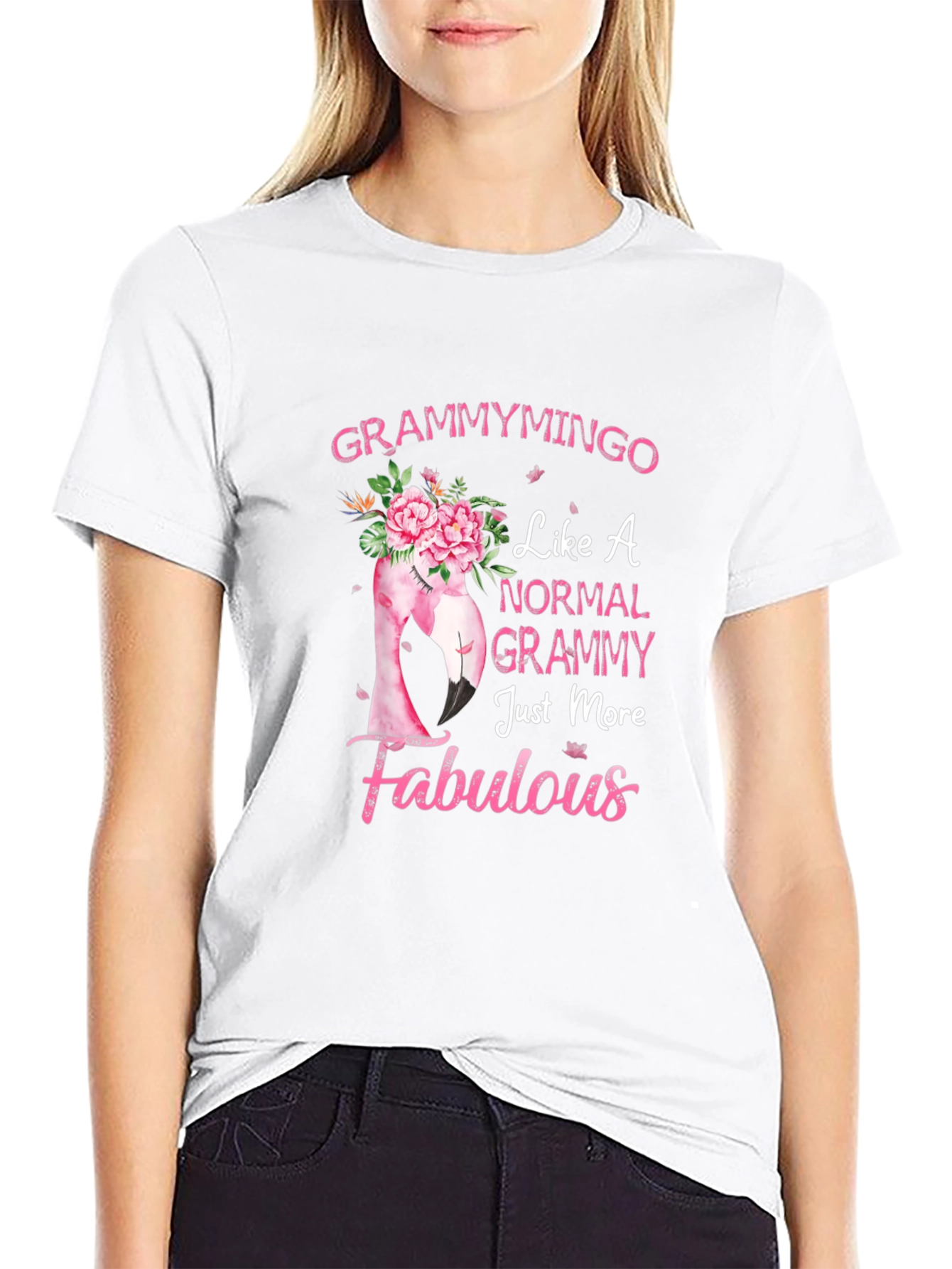 Grammymingo Flamingo T-Shirt - Fabulous Grammy Gift