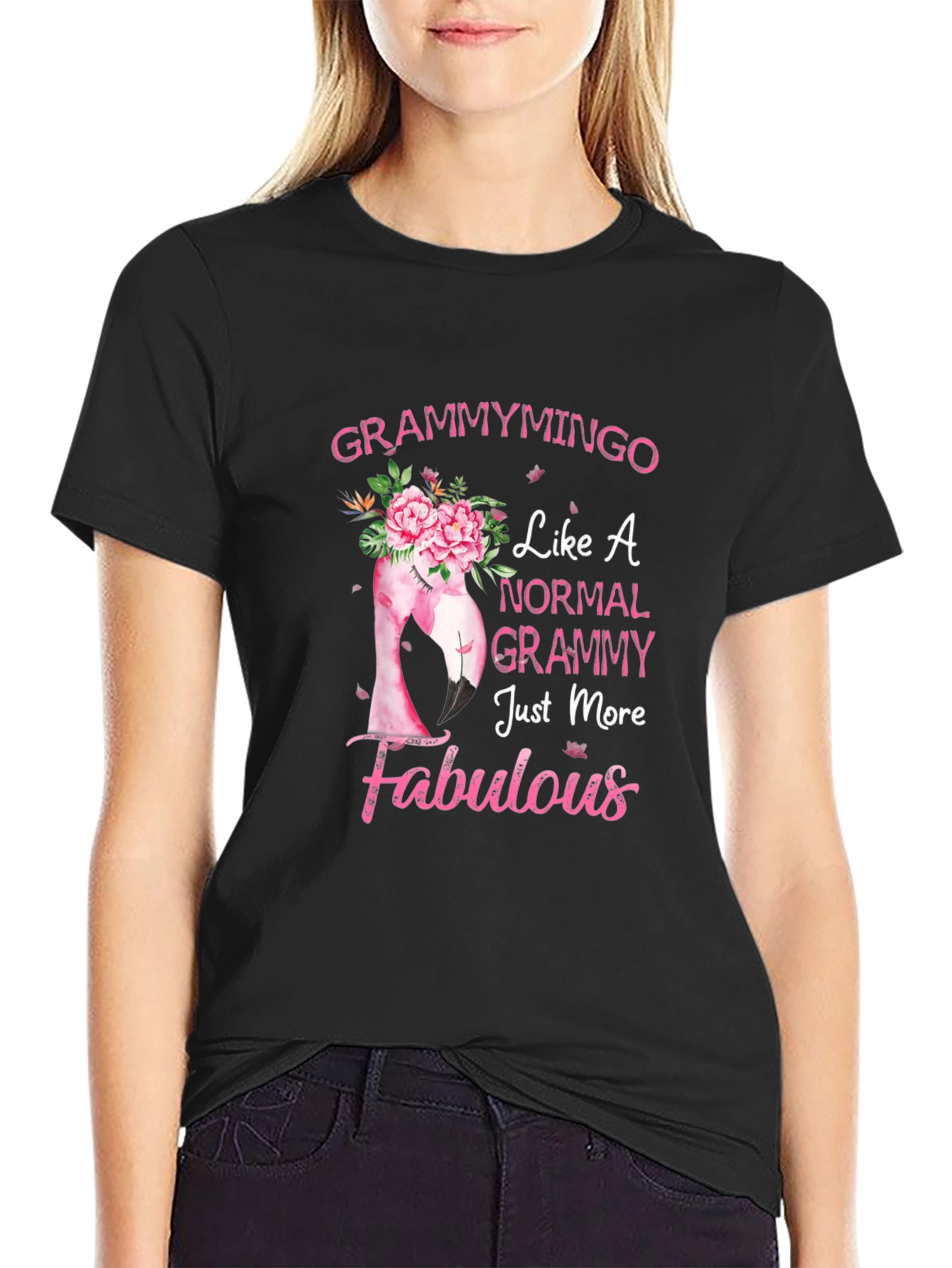 Grammymingo Flamingo T-Shirt - Fabulous Grammy Gift