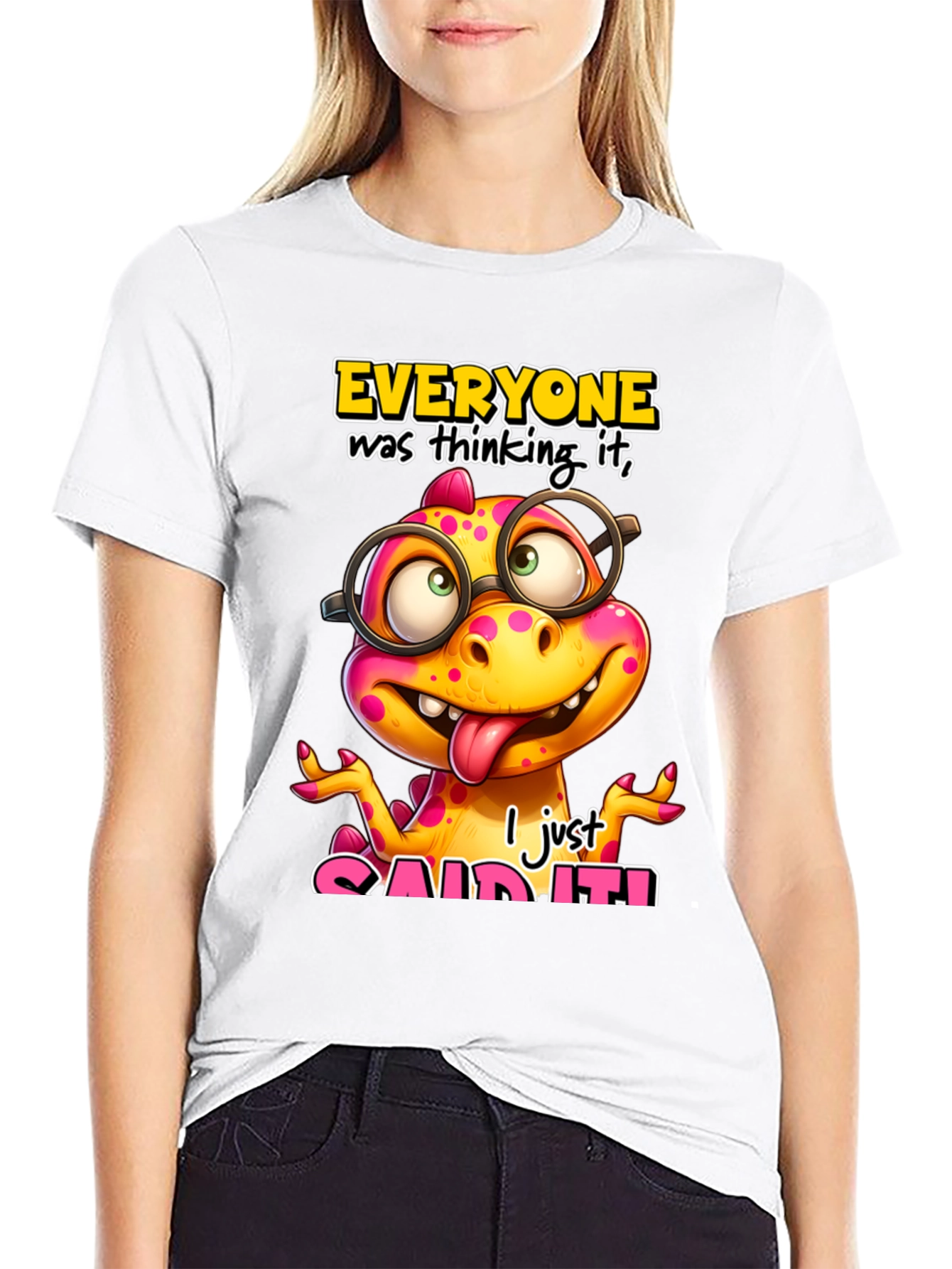 Funny Dinosaur T-Shirt - Everyone Was Thinking It