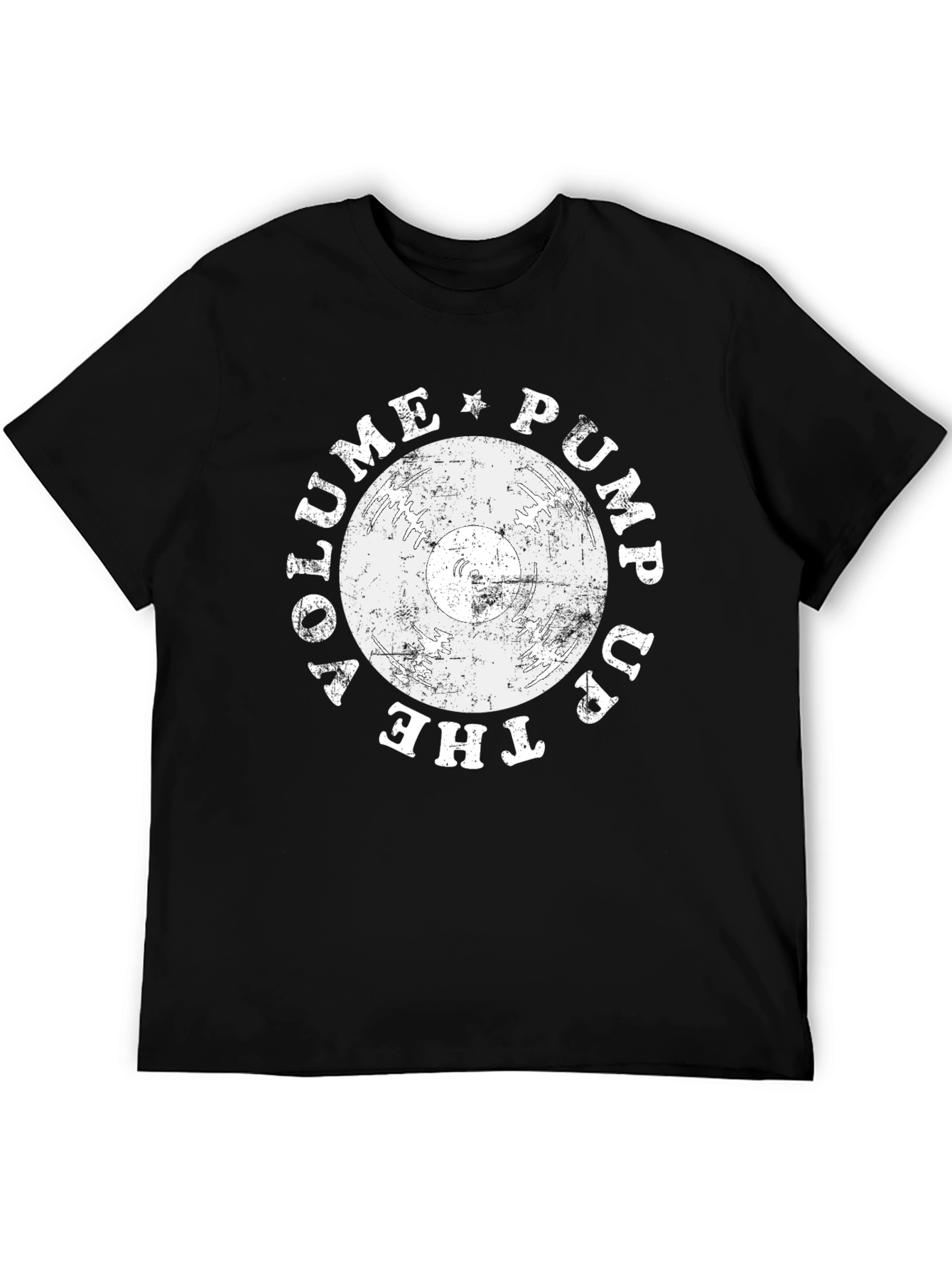 Volume Up Black Graphic T-Shirt