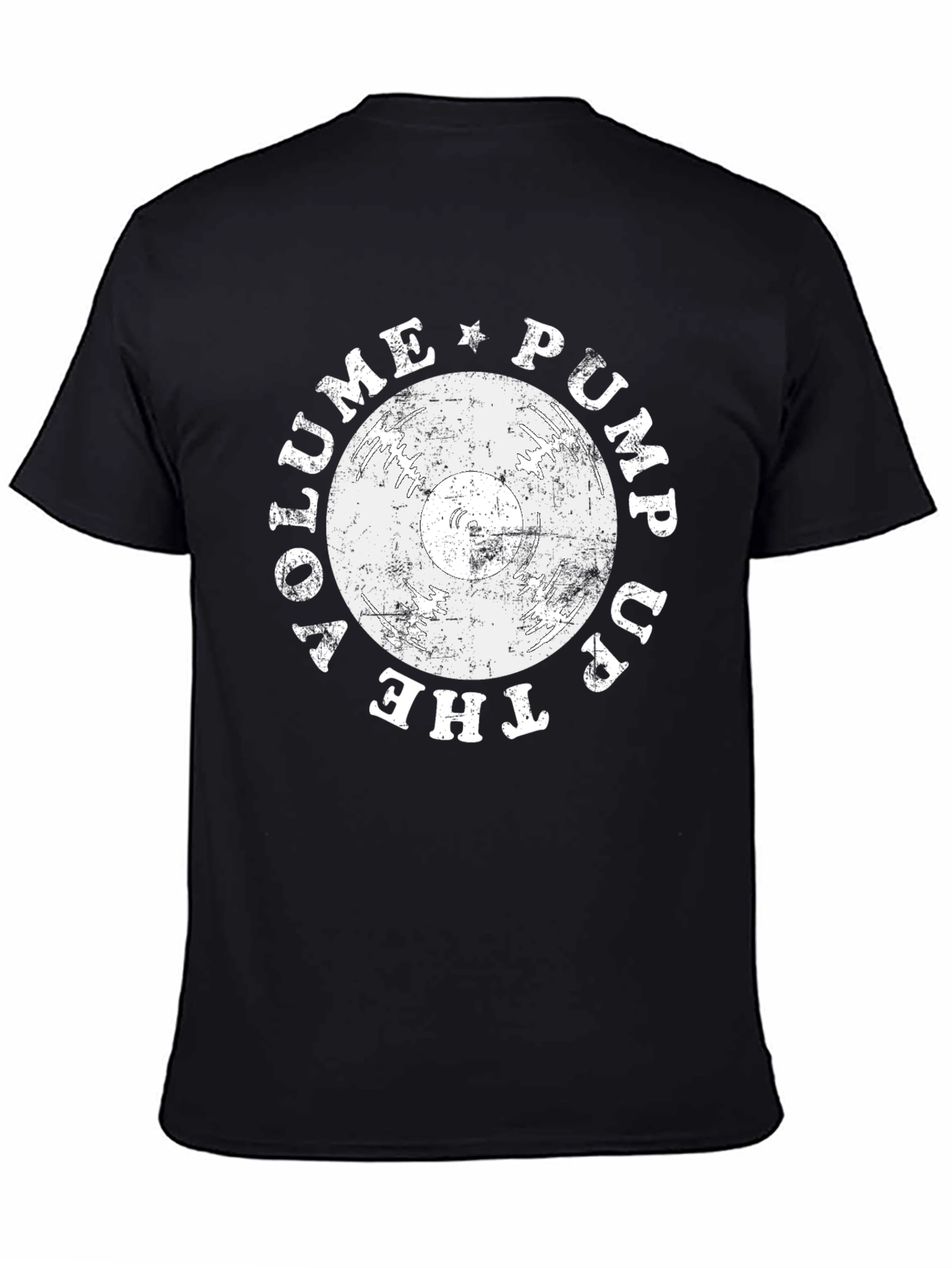 Volume Up Black Graphic T-Shirt