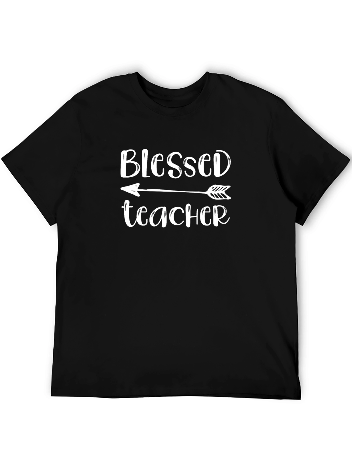 Blessed Teacher Arrow T-Shirt - Black
