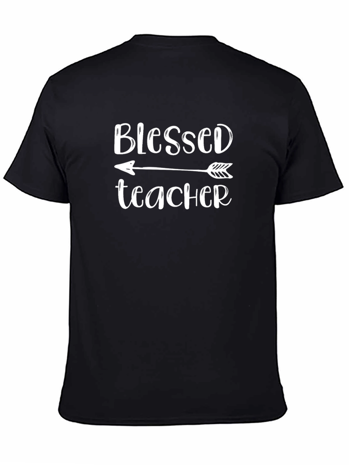 Blessed Teacher Arrow T-Shirt - Black