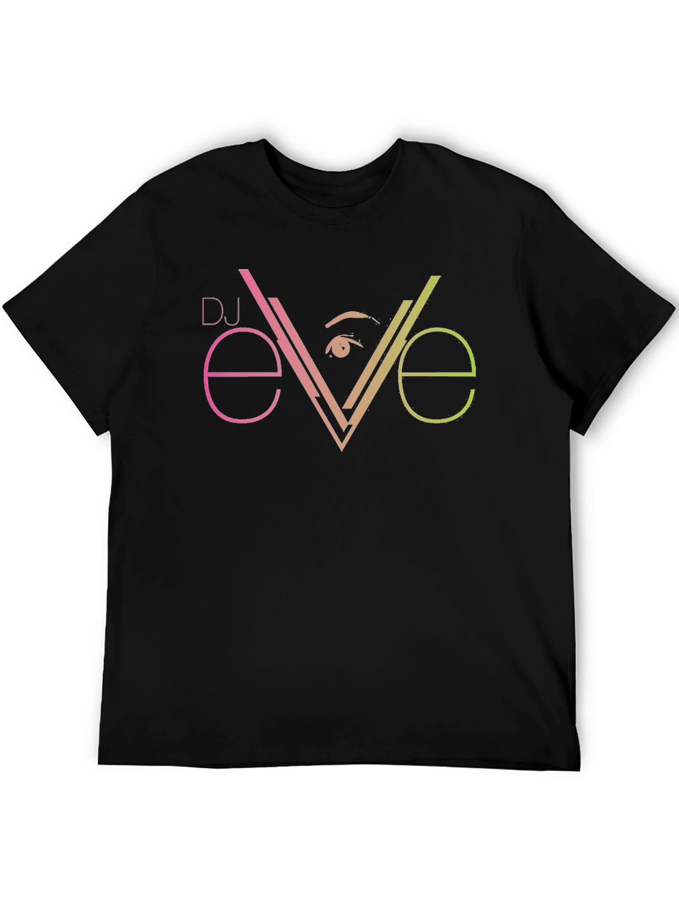 DJ Eve Graphic Tee - Black Cotton