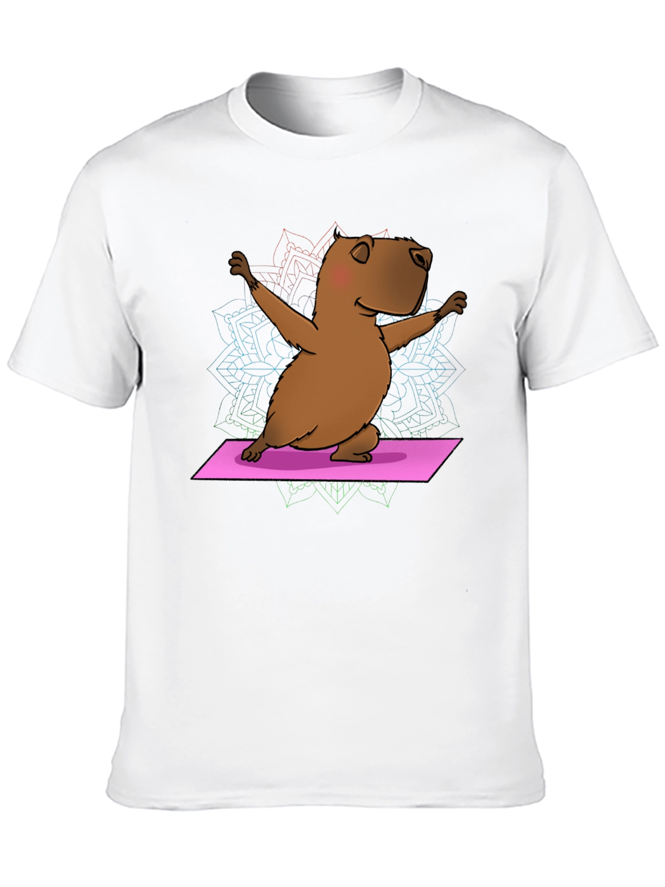 Yoga Capybara T-Shirt - Funny Meditation Tee