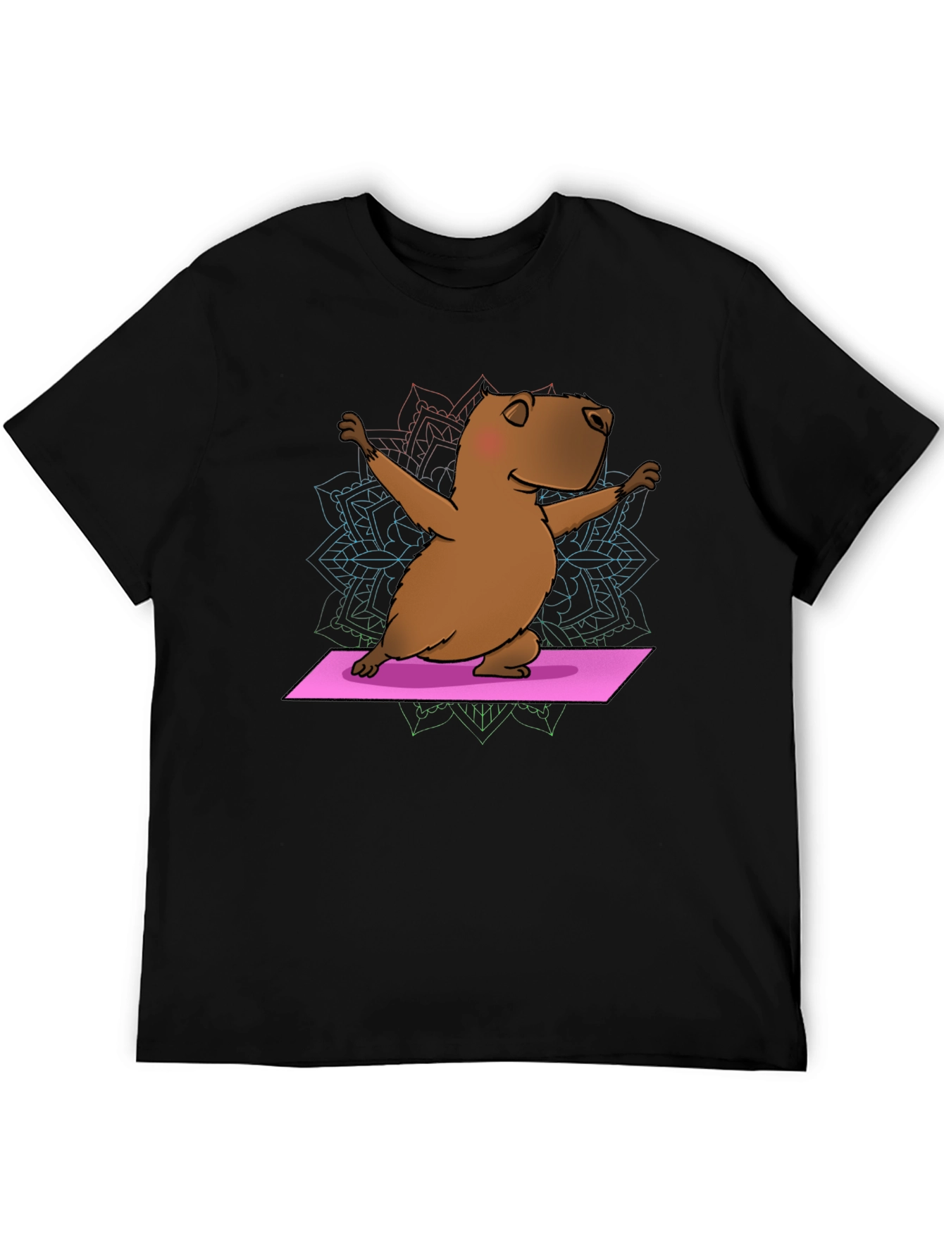 Yoga Capybara T-Shirt - Funny Meditation Tee