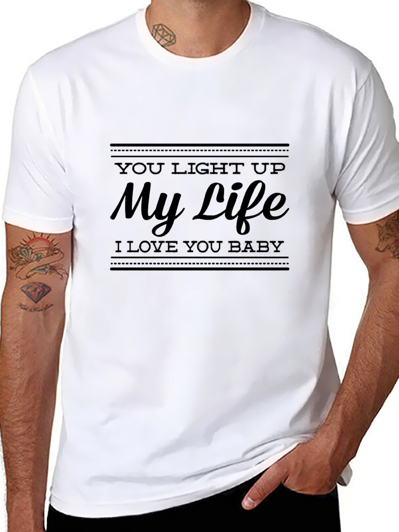 You Light Up My Life Black T-Shirt