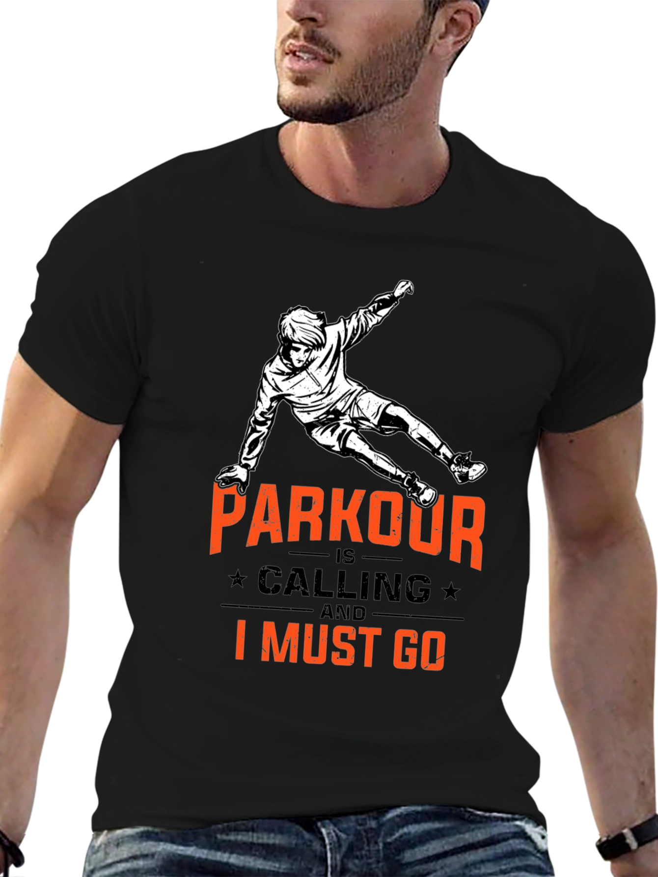 Parkour is Calling Black T-Shirt