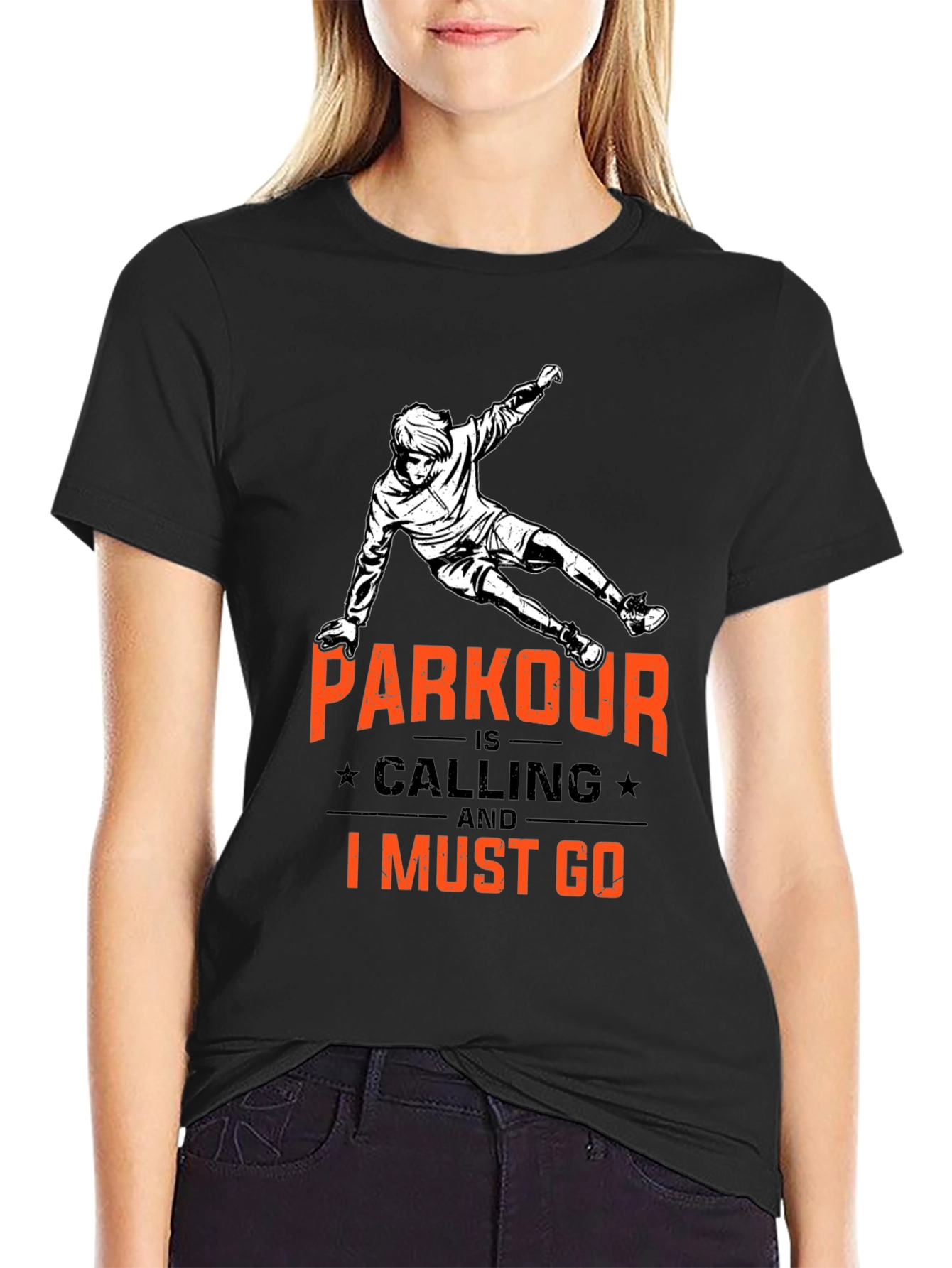 Parkour is Calling Black T-Shirt