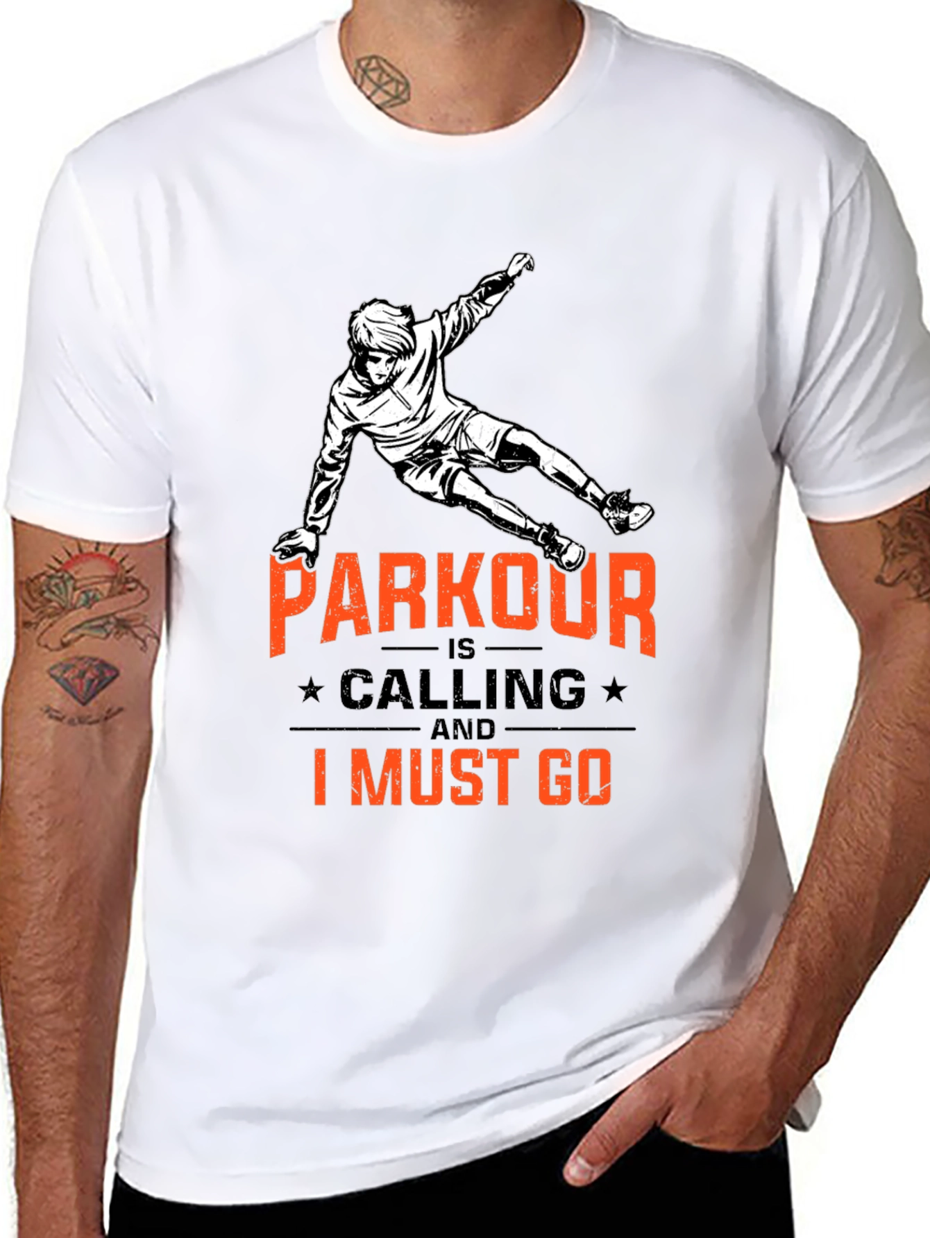 Parkour is Calling Black T-Shirt