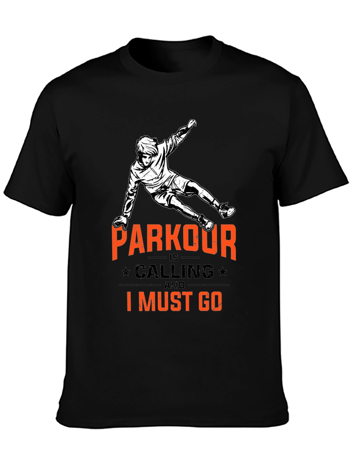 Parkour is Calling Black T-Shirt