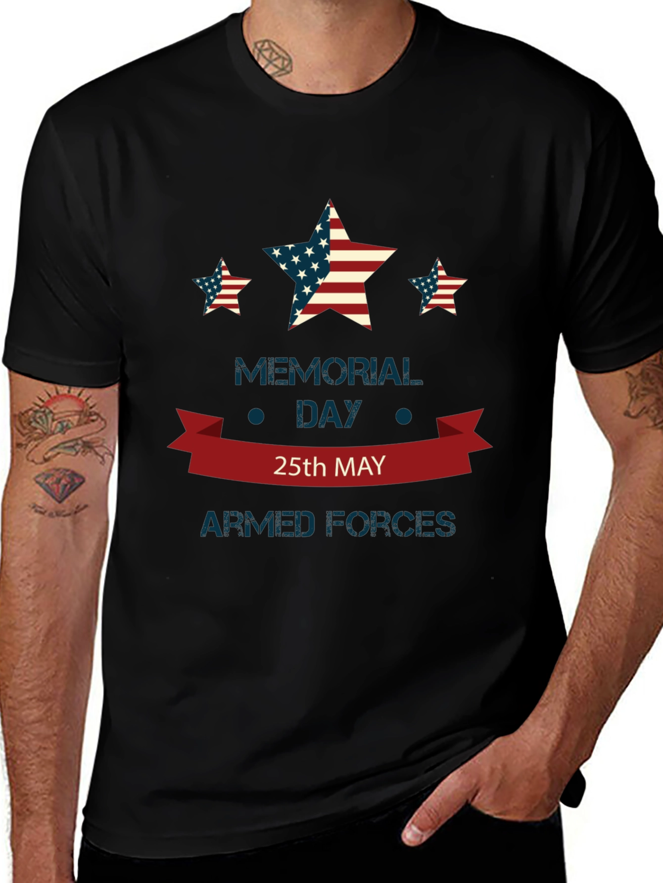 Memorial Day Armed Forces Patriotic T-Shirt