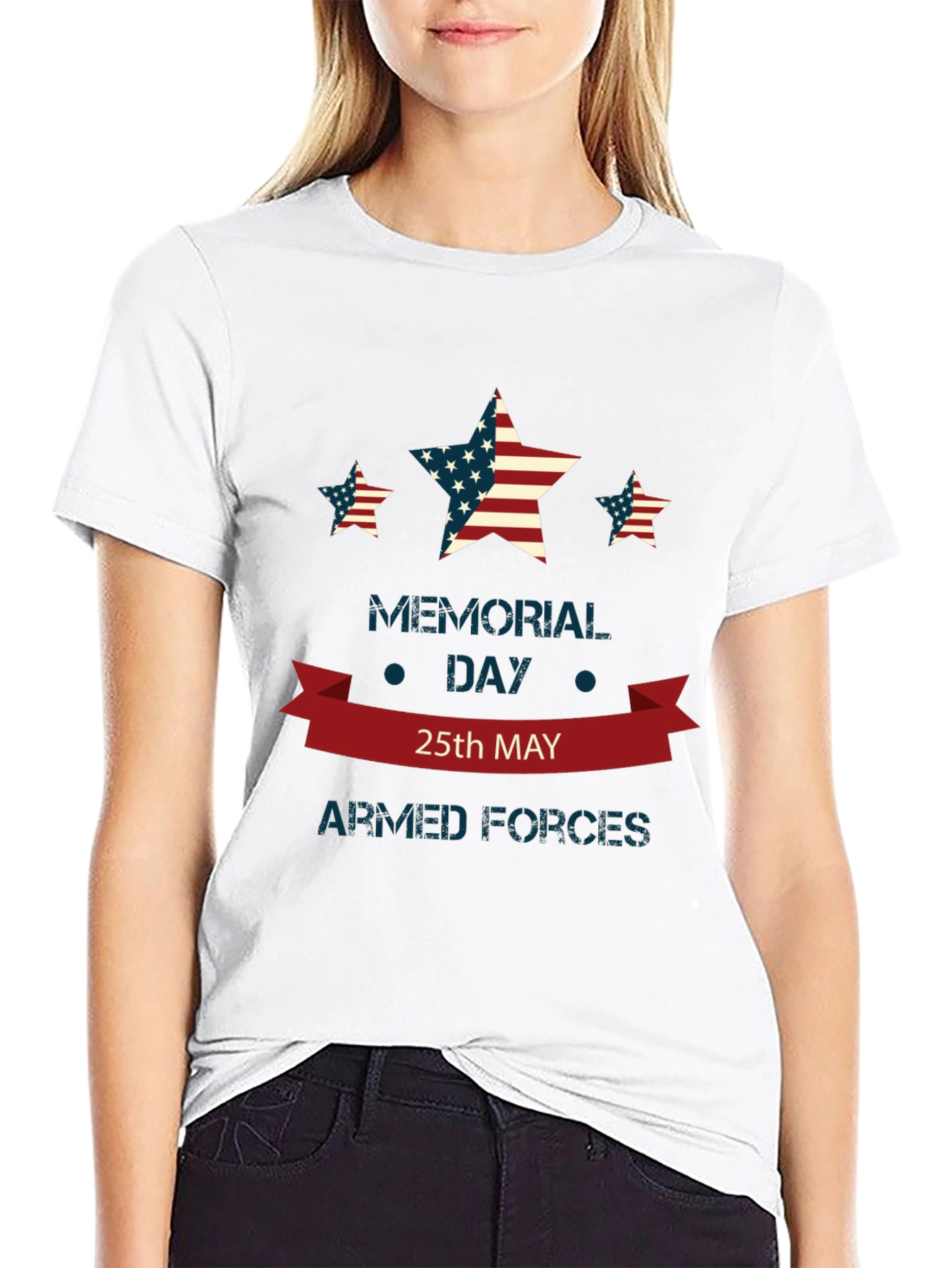 Memorial Day Armed Forces Patriotic T-Shirt